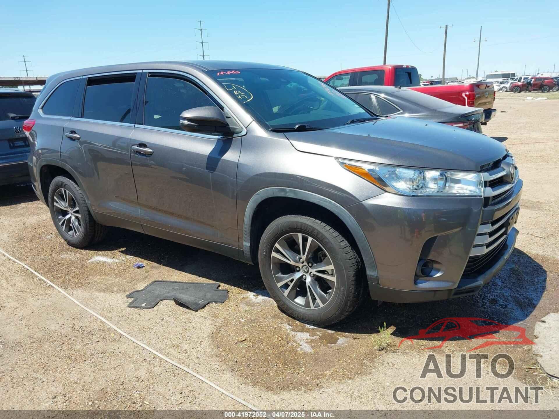 TOYOTA HIGHLANDER 2019 - 5TDZZRFH3KS353993