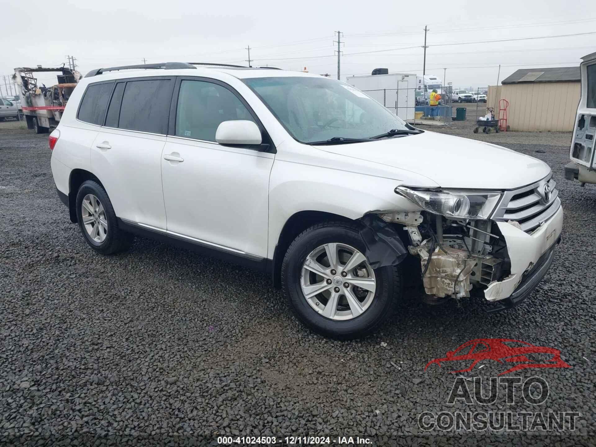 TOYOTA HIGHLANDER 2012 - 5TDBK3EHXCS123163