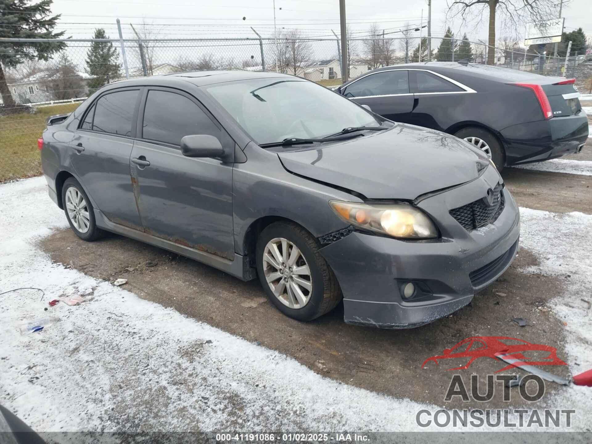 TOYOTA COROLLA 2009 - 2T1BU40E99C111519