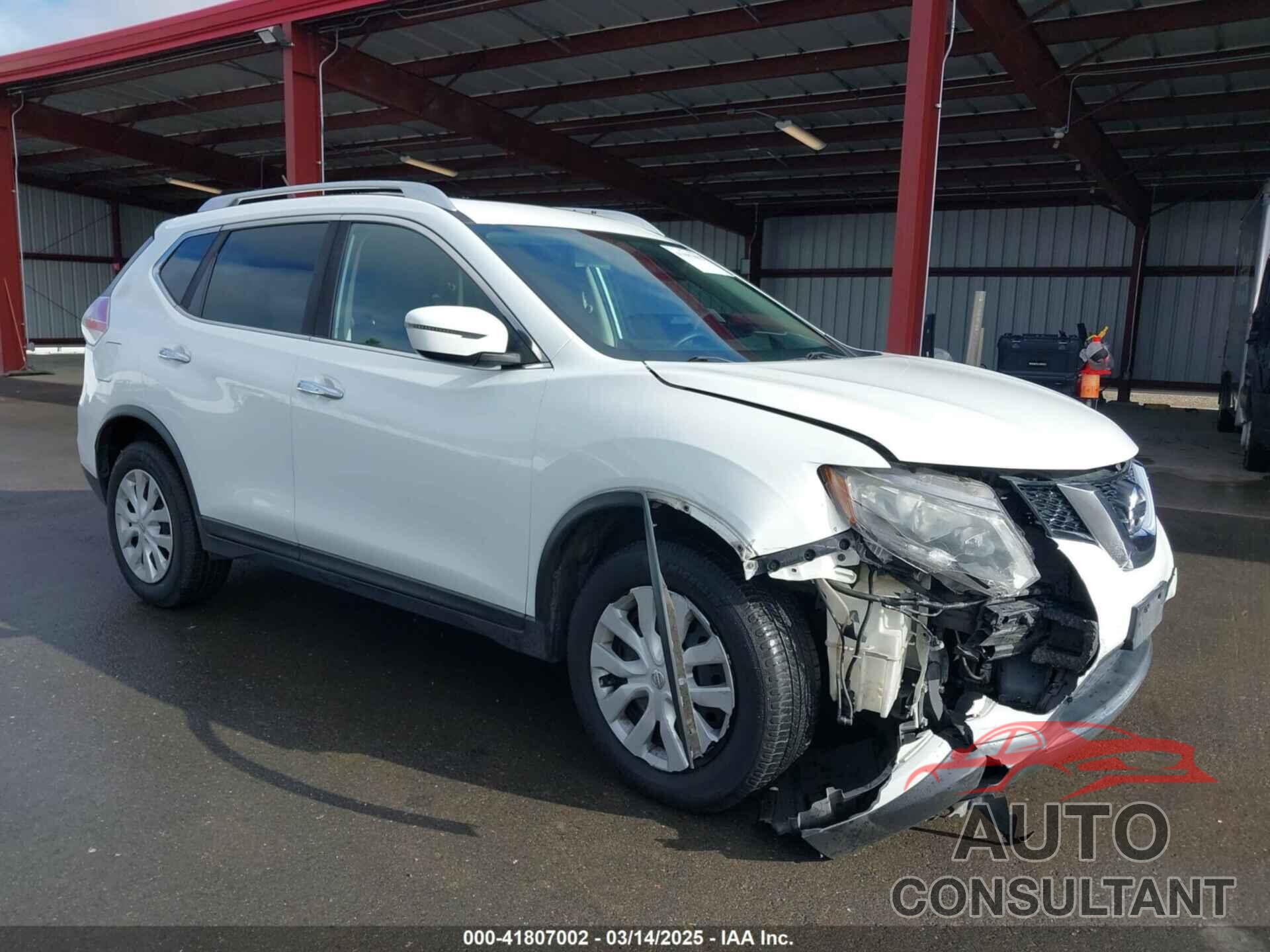 NISSAN ROGUE 2016 - KNMAT2MV3GP640010