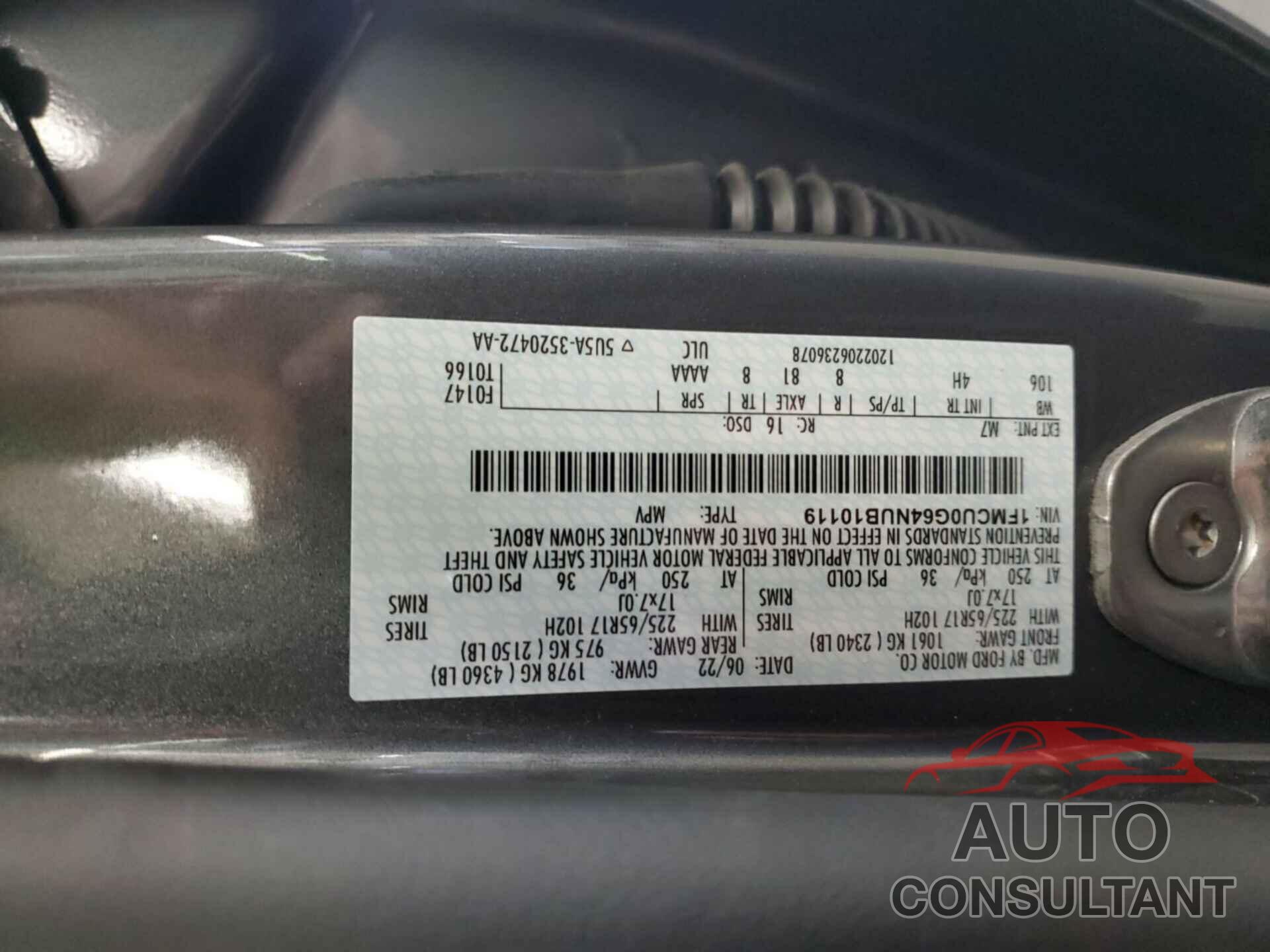 FORD ESCAPE 2022 - 1FMCU0G64NUB10119
