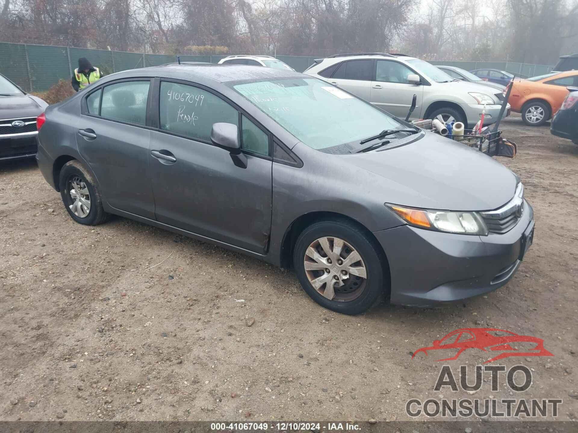 HONDA CIVIC 2012 - 19XFB2F52CE380294