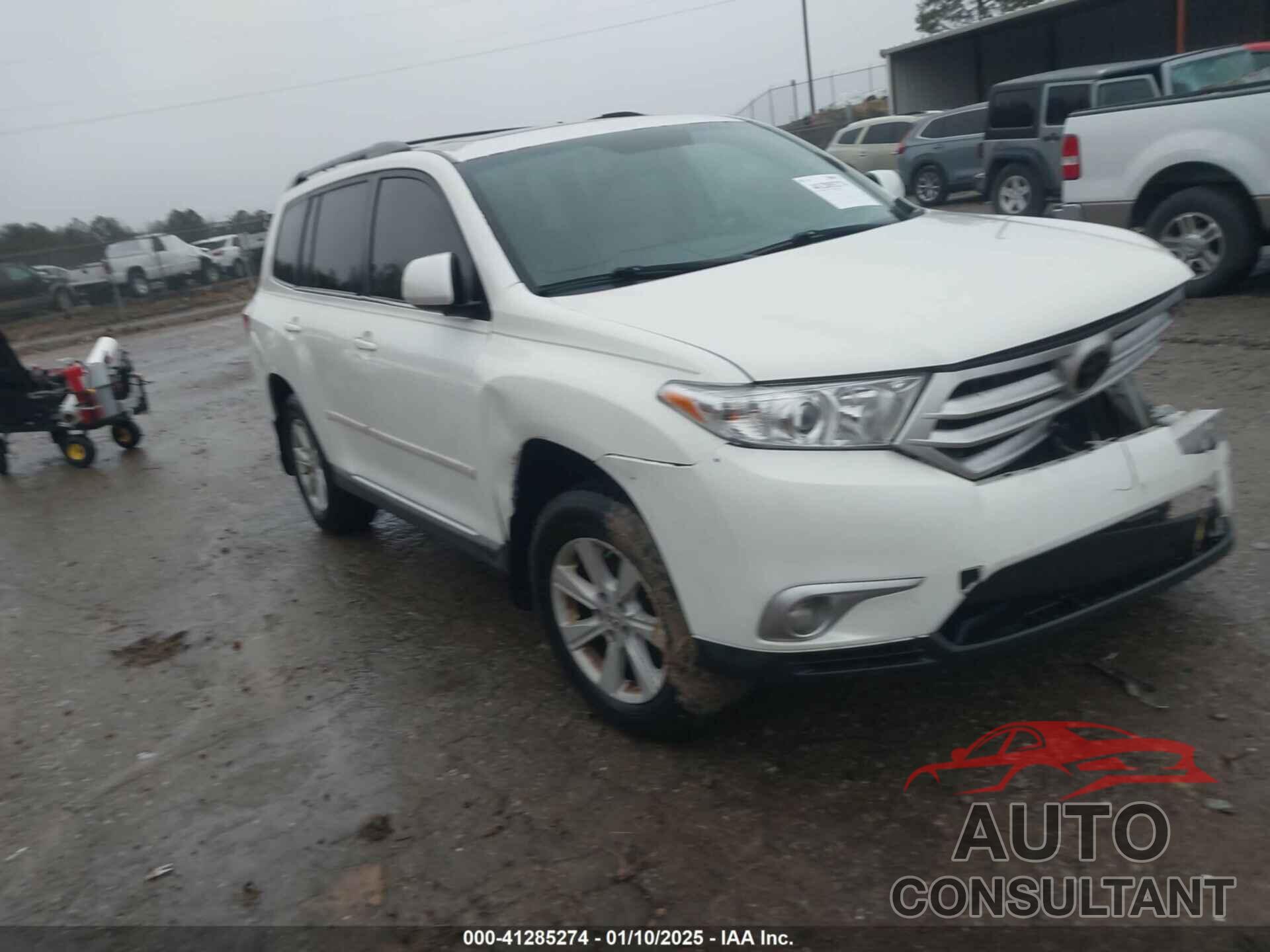 TOYOTA HIGHLANDER 2012 - 5TDZK3EH9CS073659