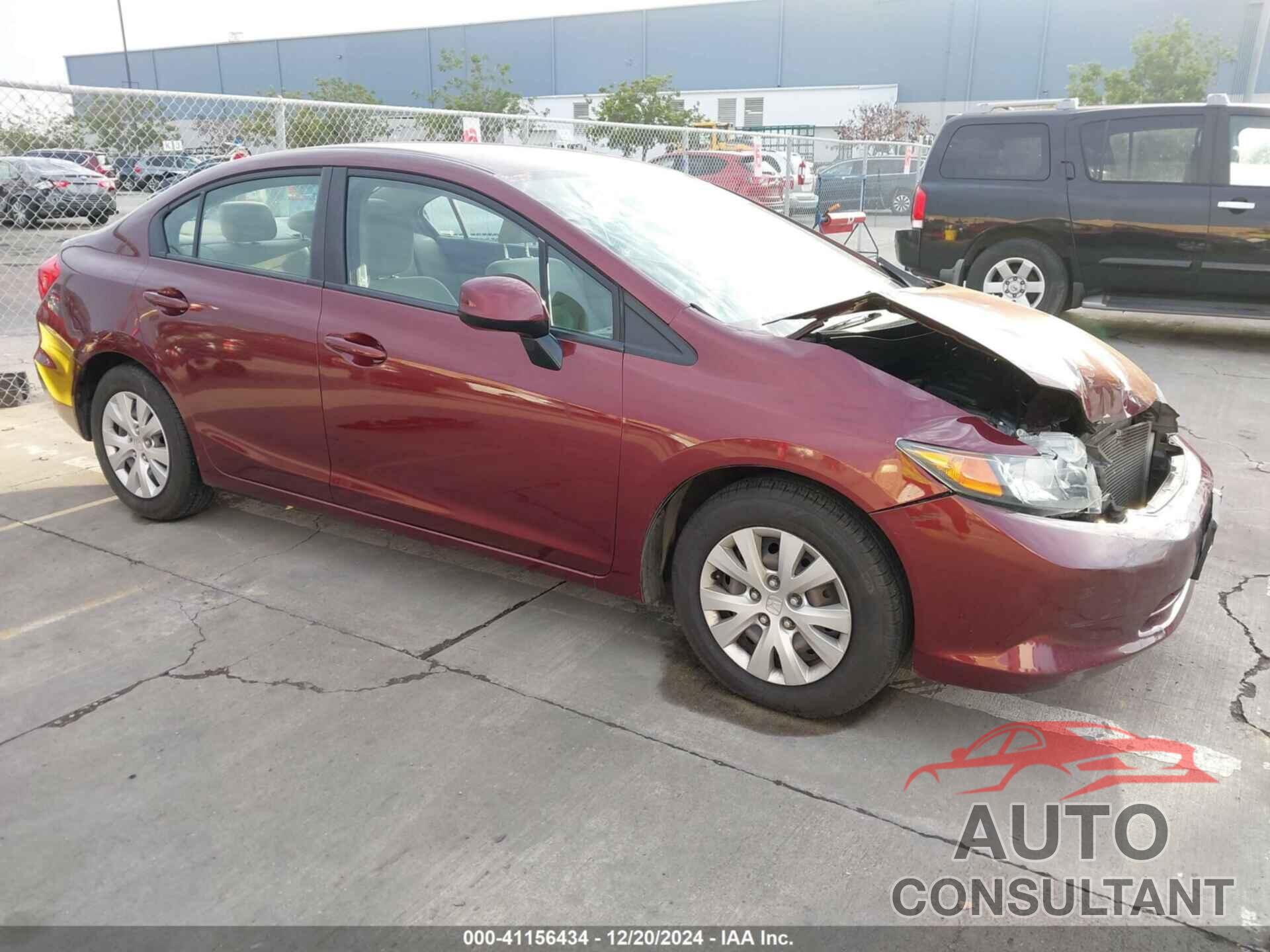 HONDA CIVIC 2012 - 2HGFB2F57CH567939
