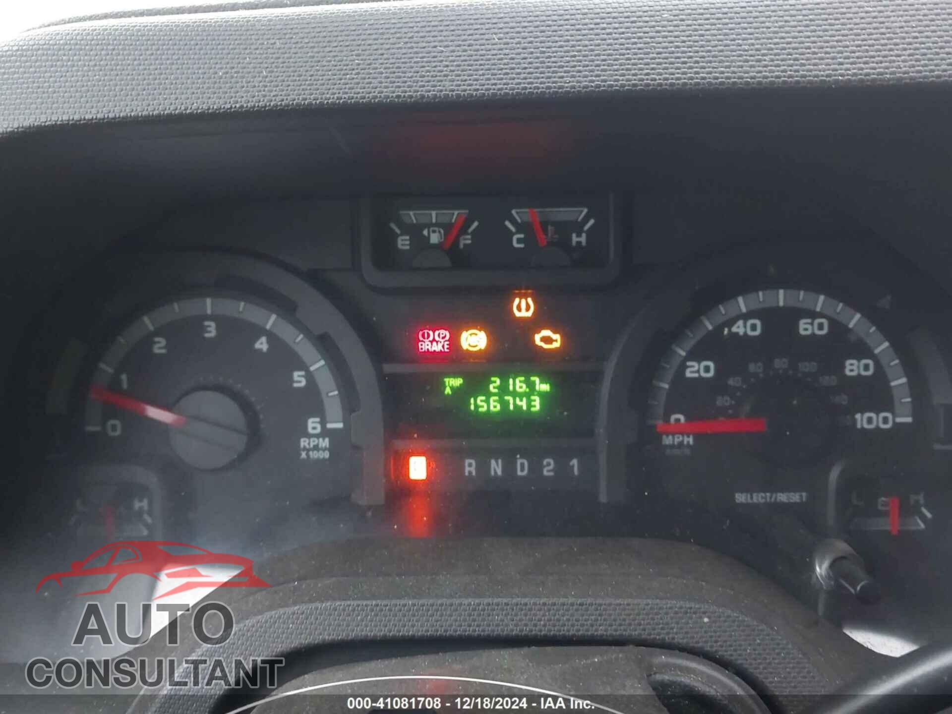 FORD E-150 2010 - 1FTNE1EW0ADA23492