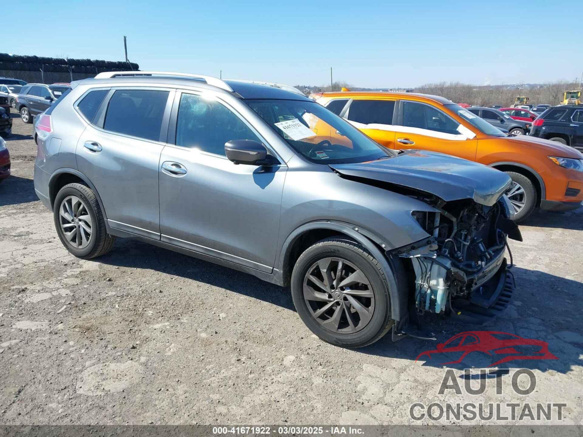 NISSAN ROGUE 2015 - 5N1AT2MVXFC862531