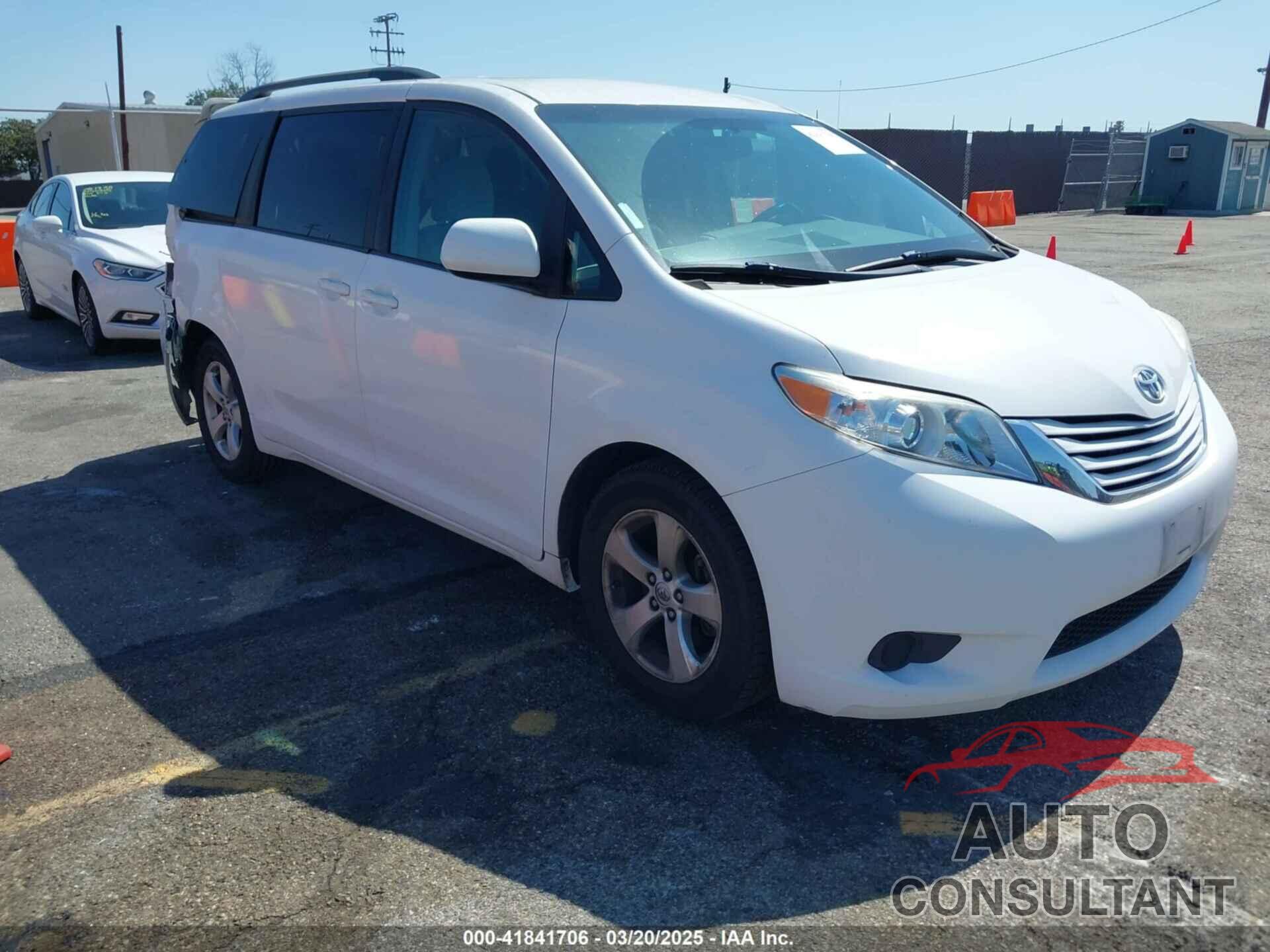 TOYOTA SIENNA 2016 - 5TDKK3DC6GS732942