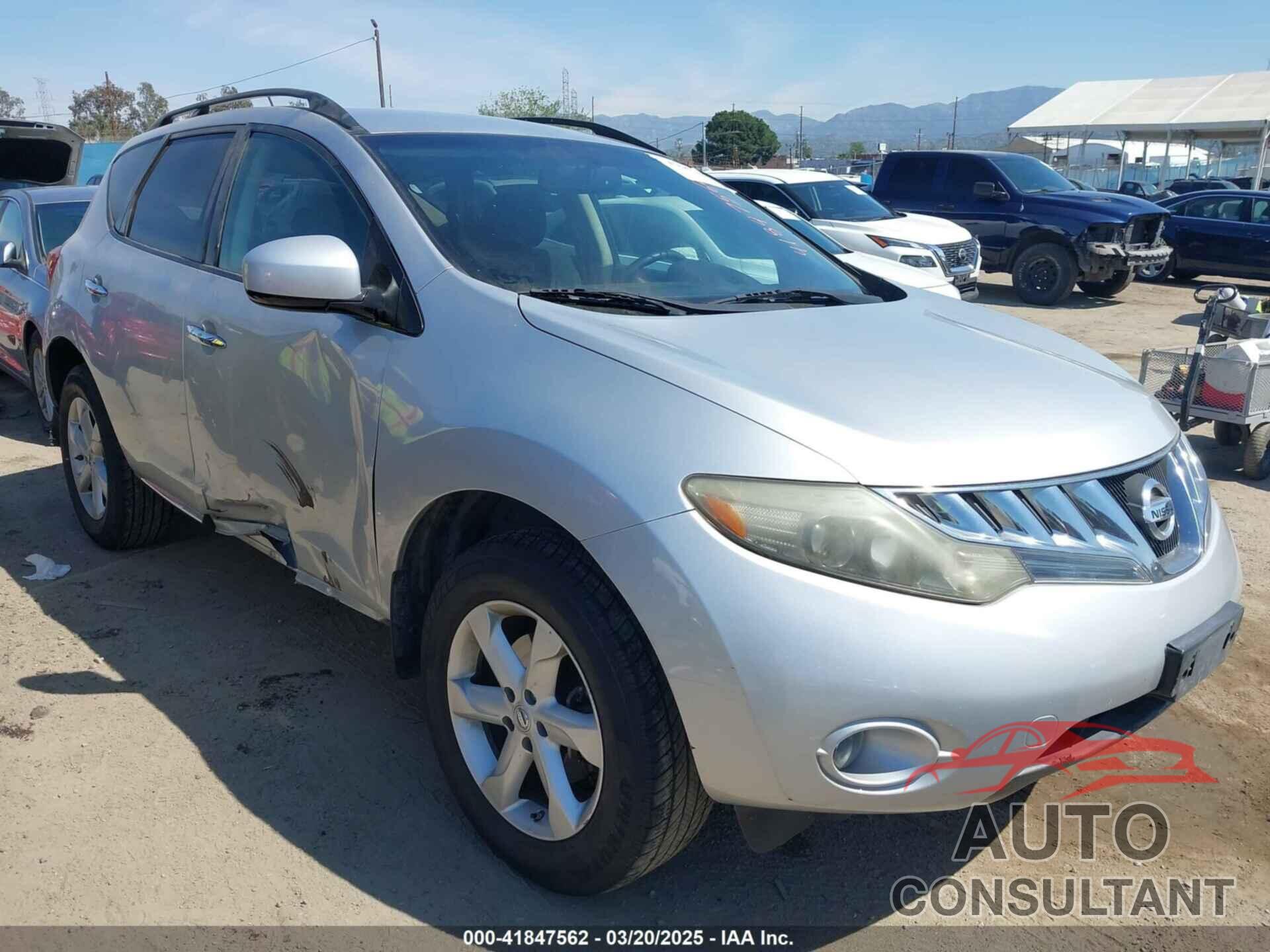 NISSAN MURANO 2009 - JN8AZ18U19W023082