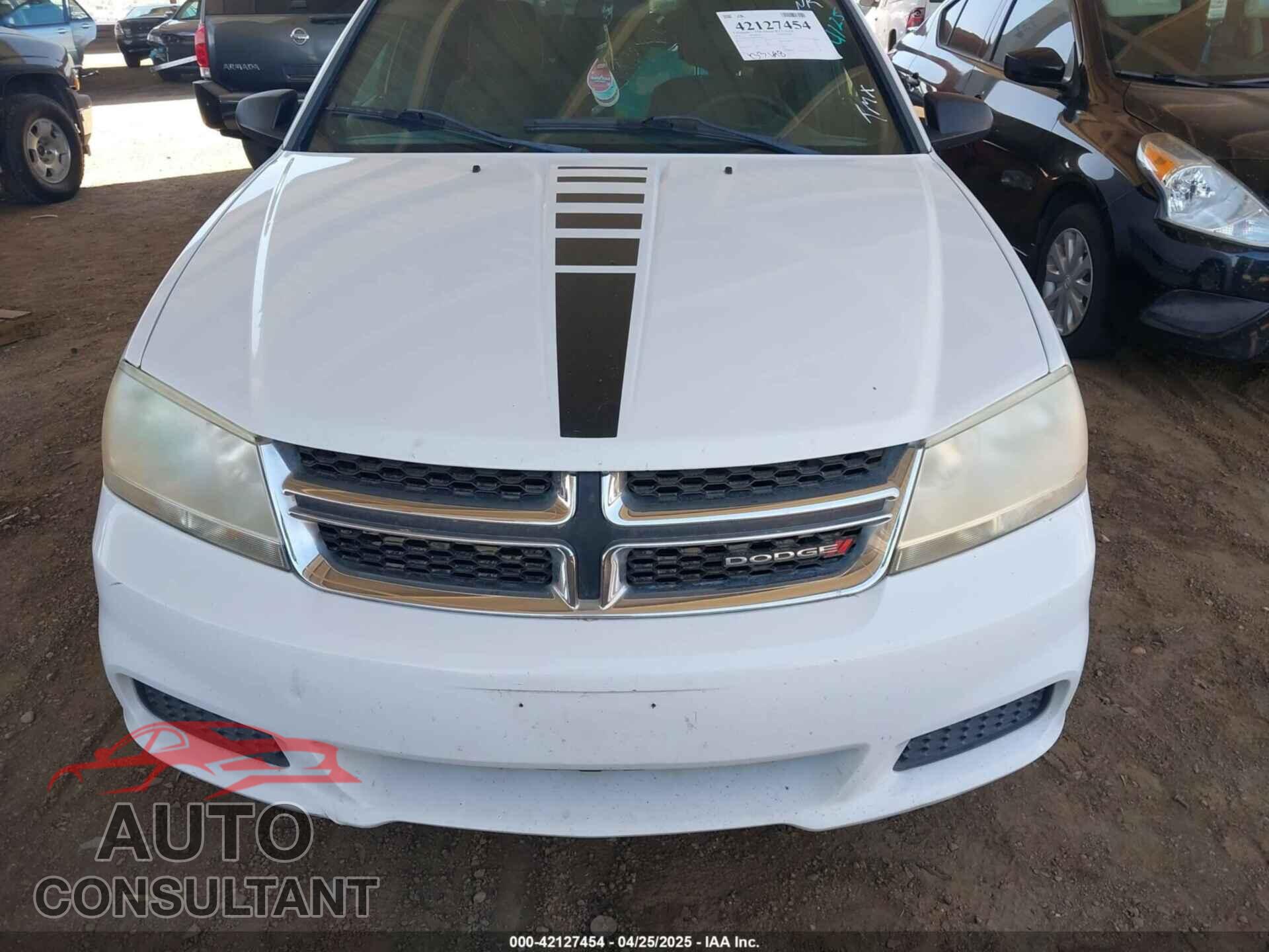 DODGE AVENGER 2013 - 1C3CDZAB0DN638574