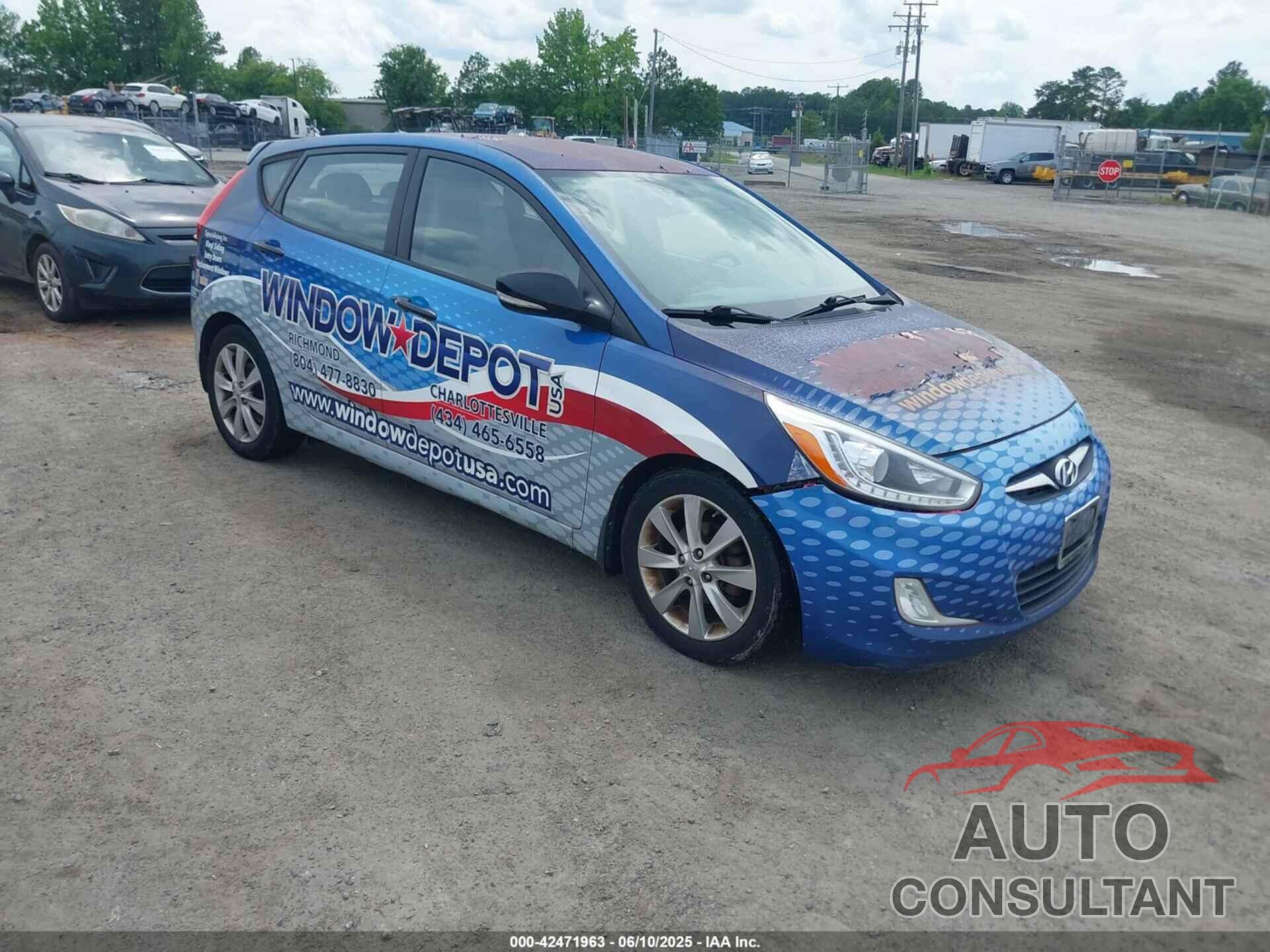 HYUNDAI ACCENT 2014 - KMHCU5AE9EU182785