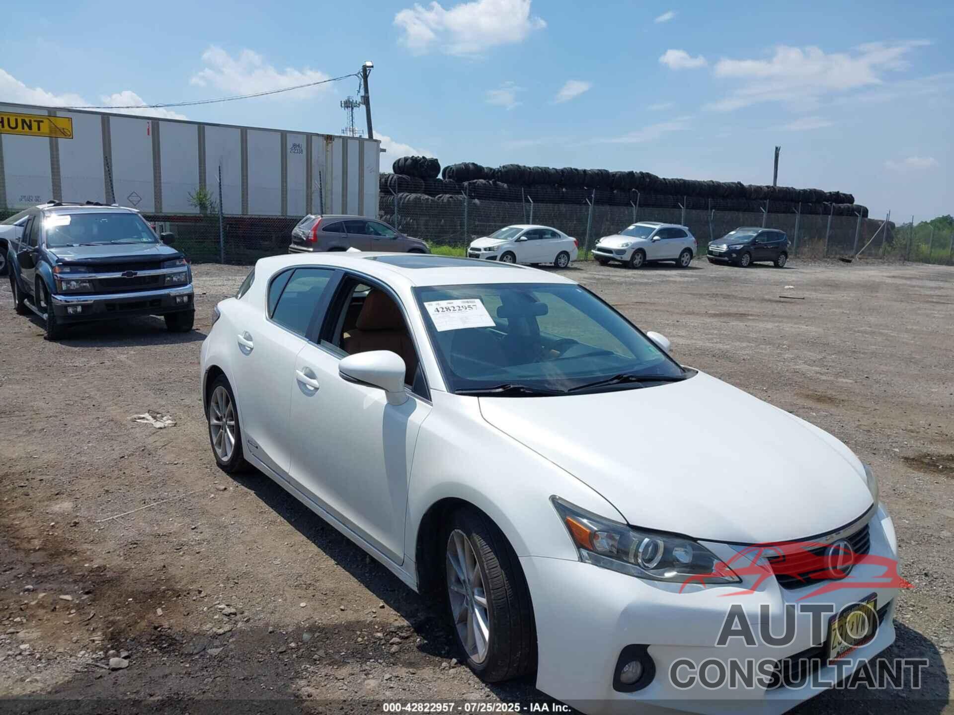 LEXUS CT 200H 2011 - JTHKD5BH9B2005894