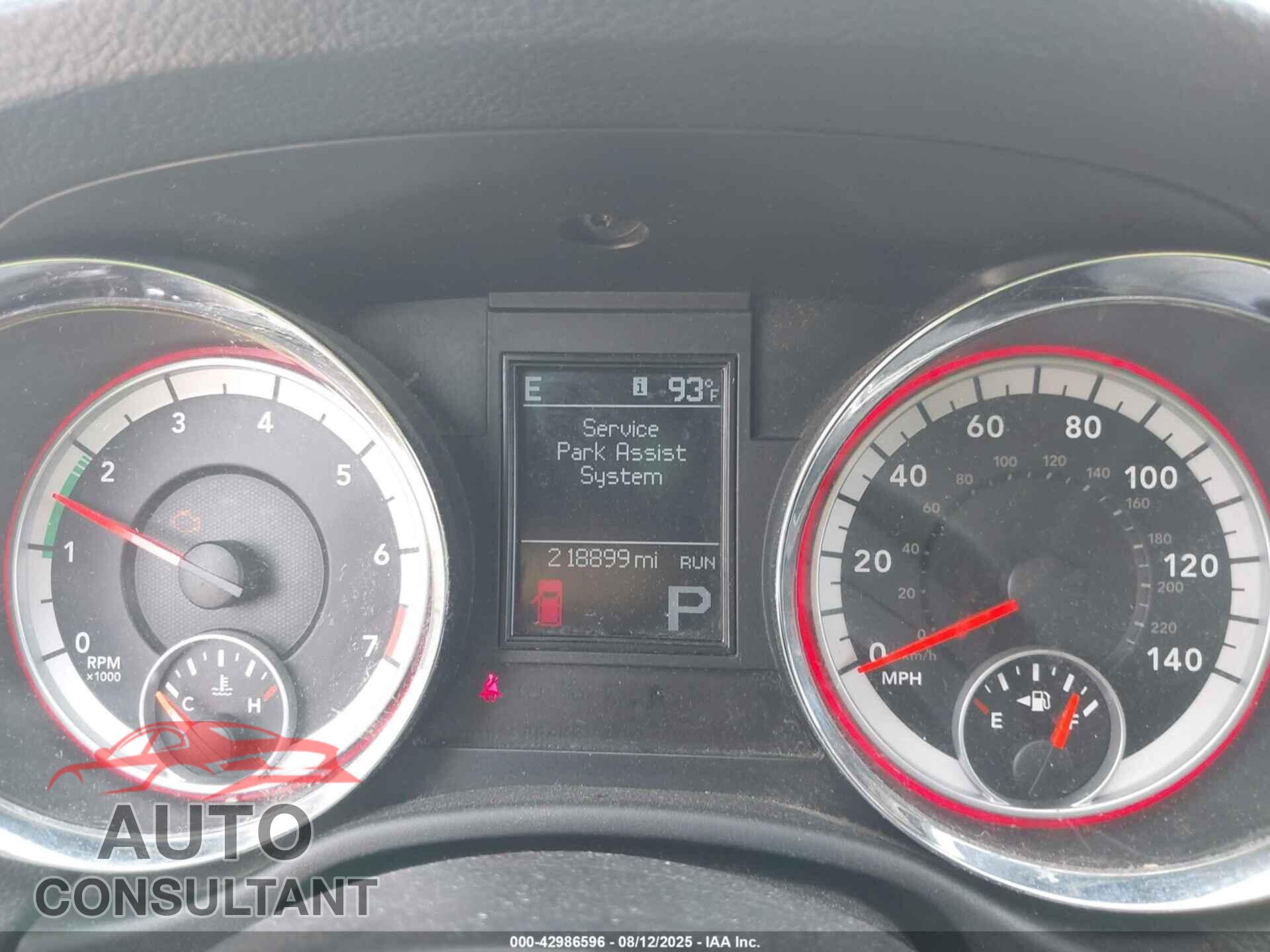 DODGE DURANGO 2012 - 1C4RDJEG6CC336987