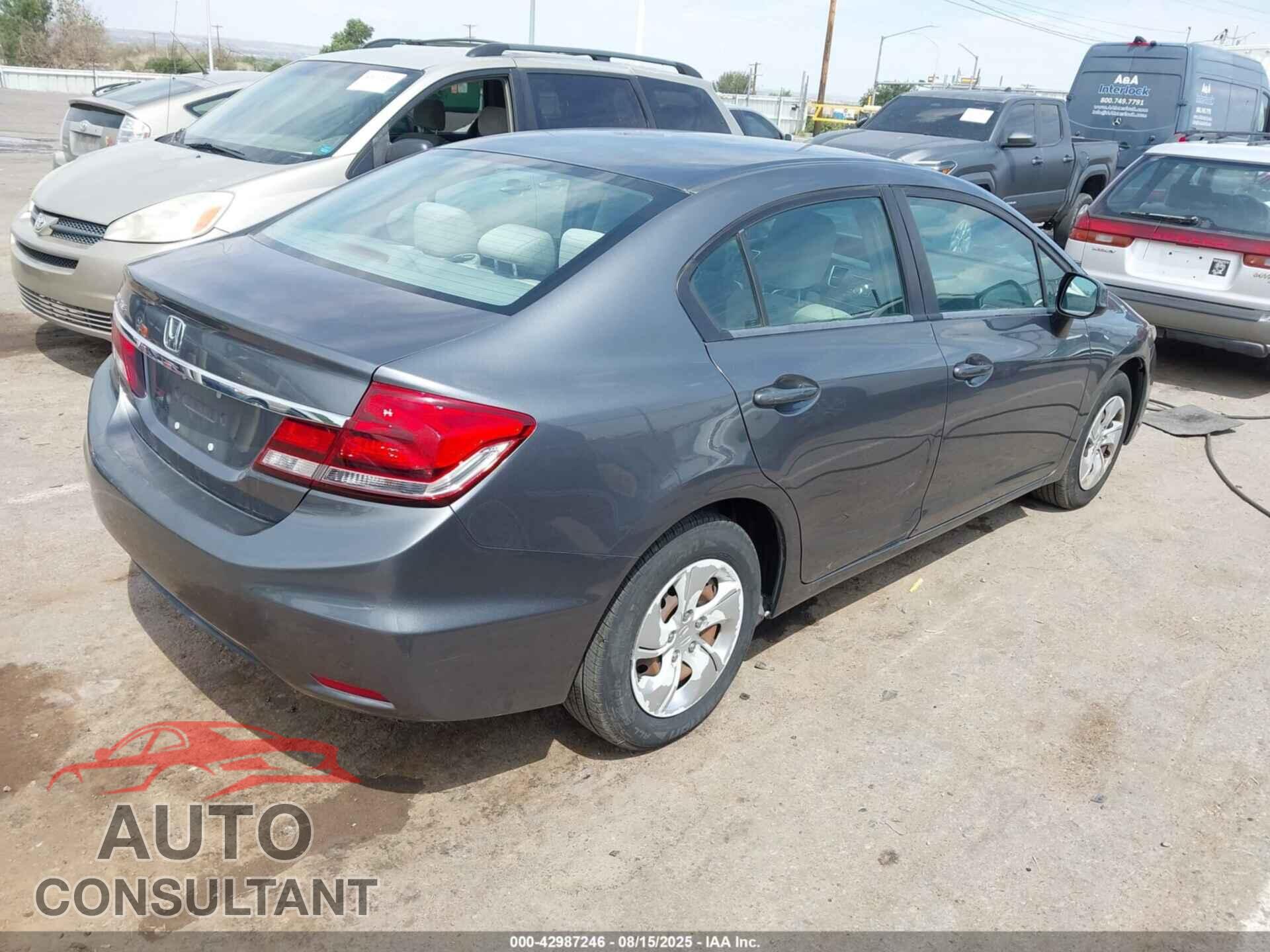 HONDA CIVIC 2013 - 19XFB2F54DE088762