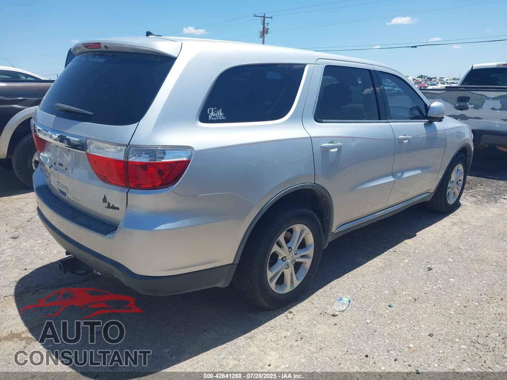 DODGE DURANGO 2012 - 1C4RDHAG0CC138341