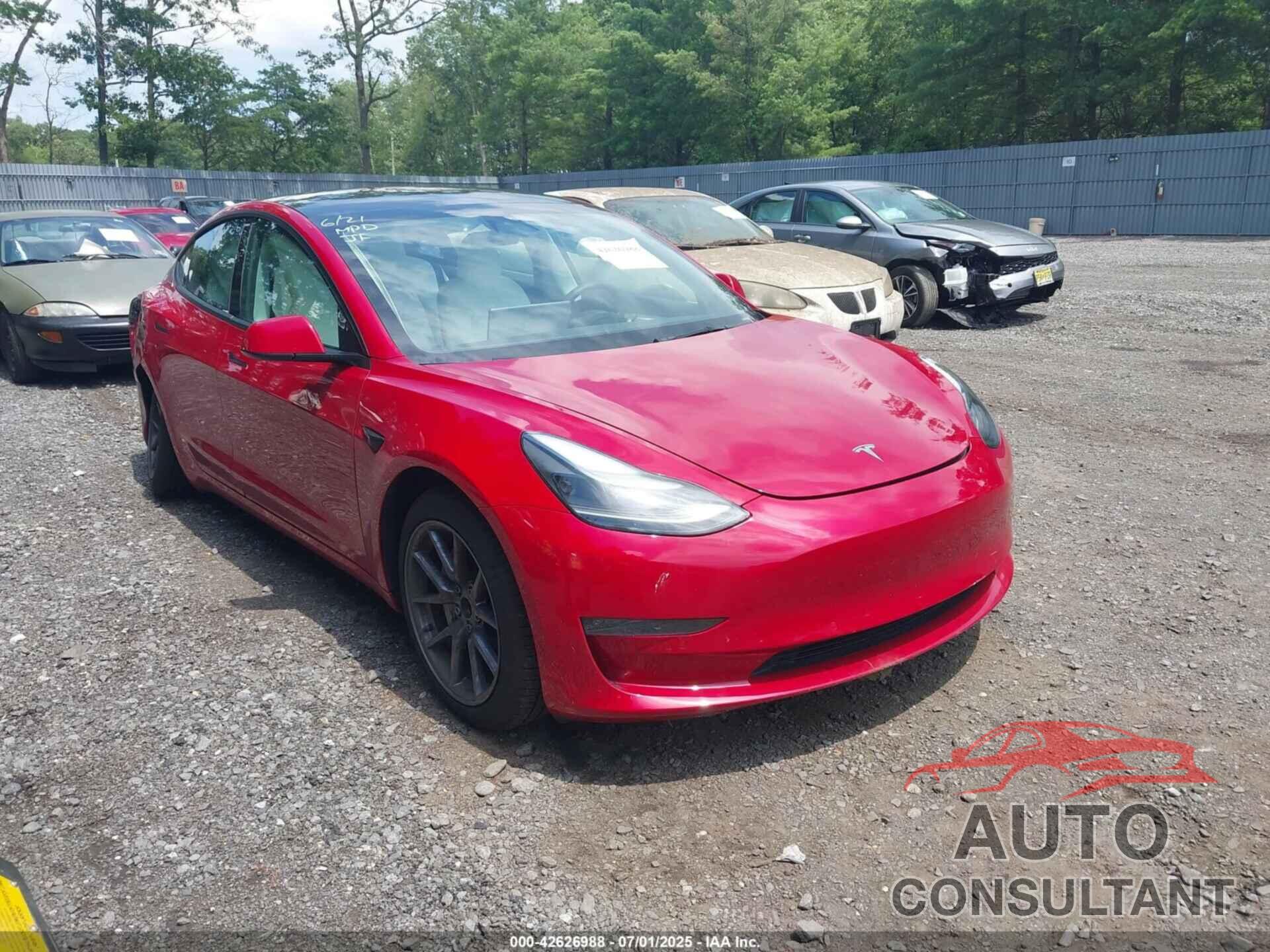 TESLA MODEL 3 2022 - 5YJ3E1EA1NF123904