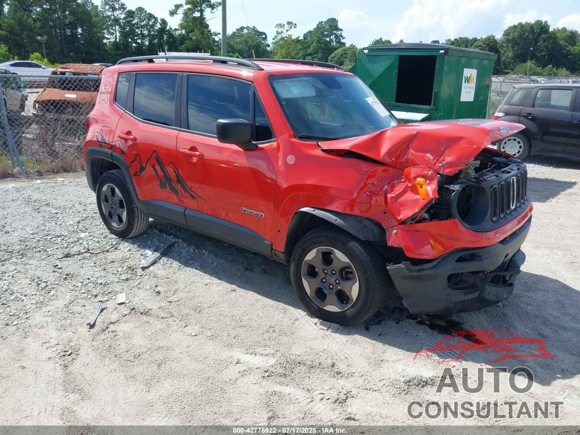 JEEP RENEGADE 2017 - ZACCJAABXHPF61957