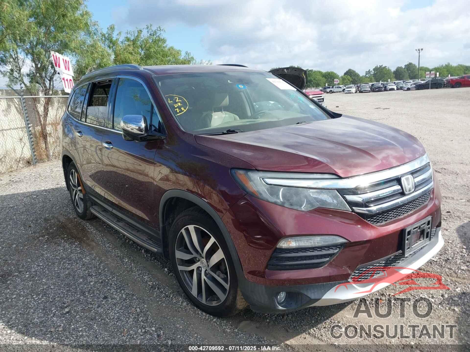 HONDA PILOT 2018 - 5FNYF6H98JB013556