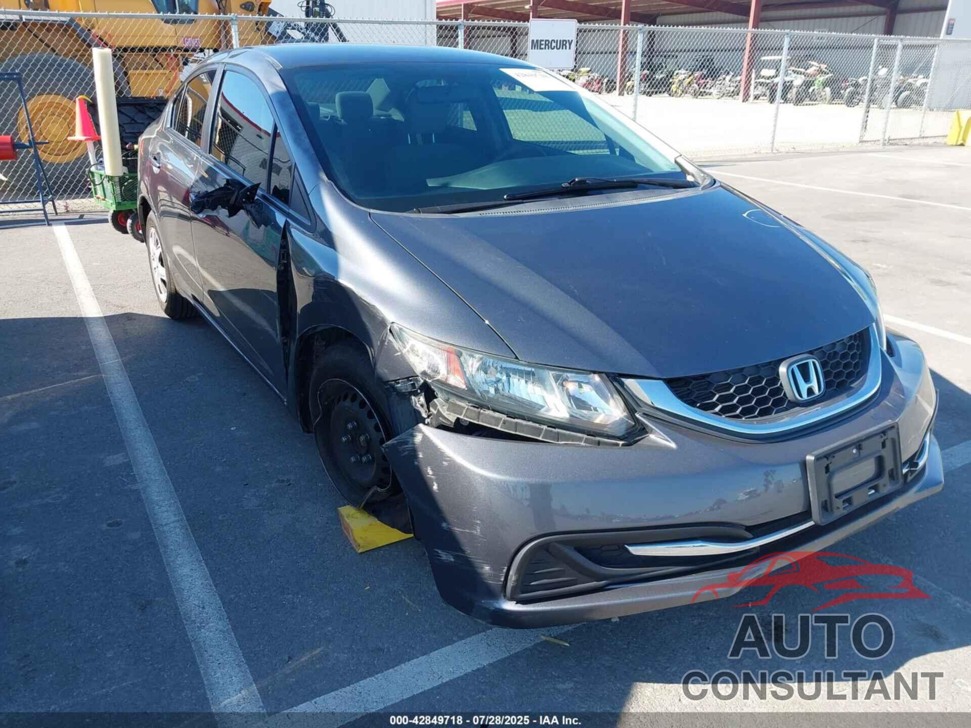 HONDA CIVIC 2013 - 19XFB2F57DE215035