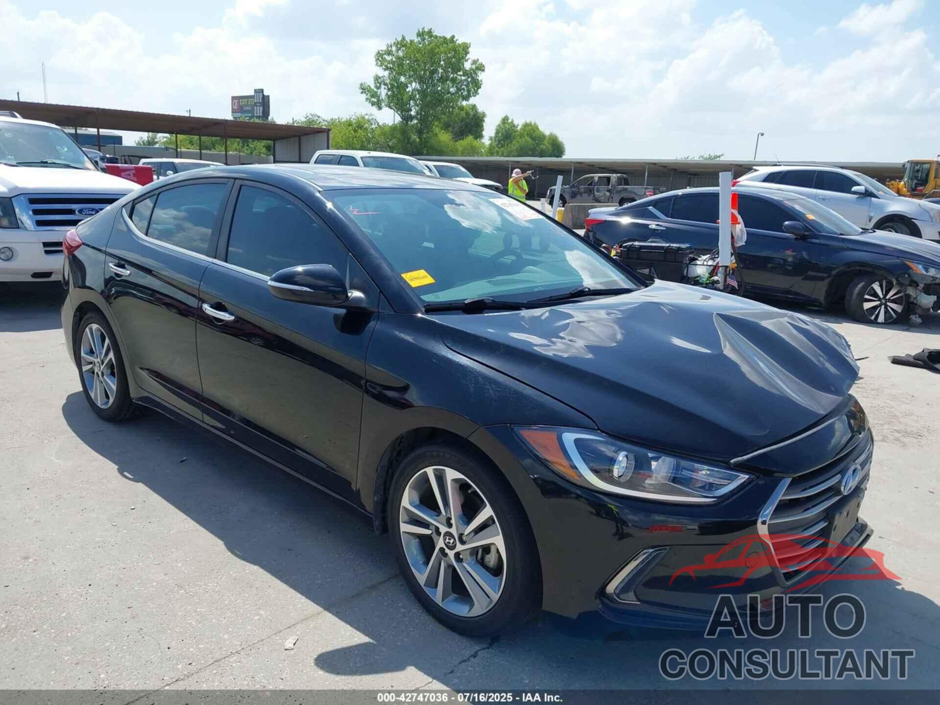 HYUNDAI ELANTRA 2017 - KMHD84LFXHU170061