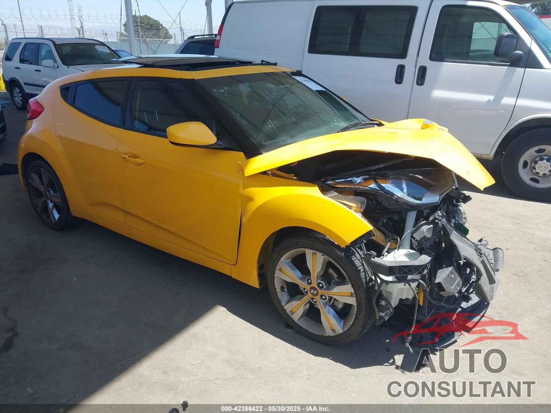HYUNDAI VELOSTER 2016 - KMHTC6AD3GU248573