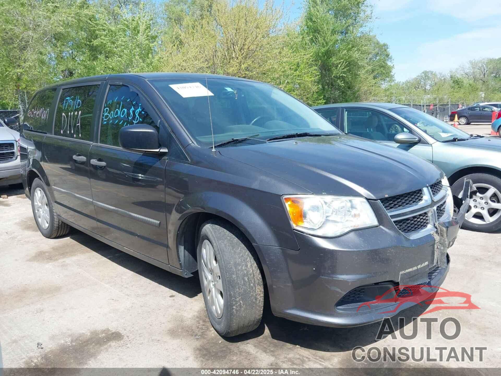 DODGE GRAND CARAVAN 2016 - 2C4RDGBG9GR388490