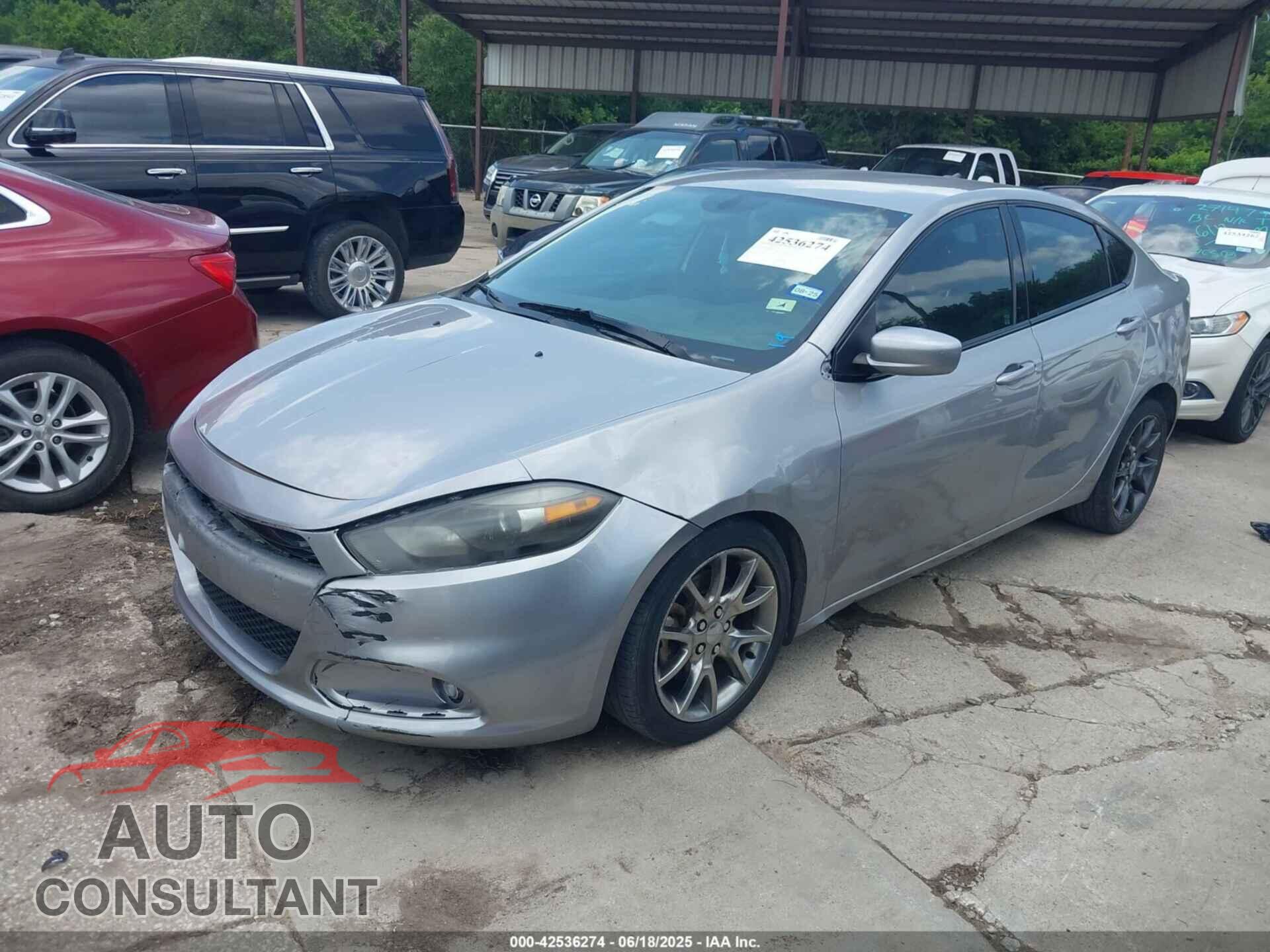 DODGE DART 2015 - 1C3CDFBB2FD181563