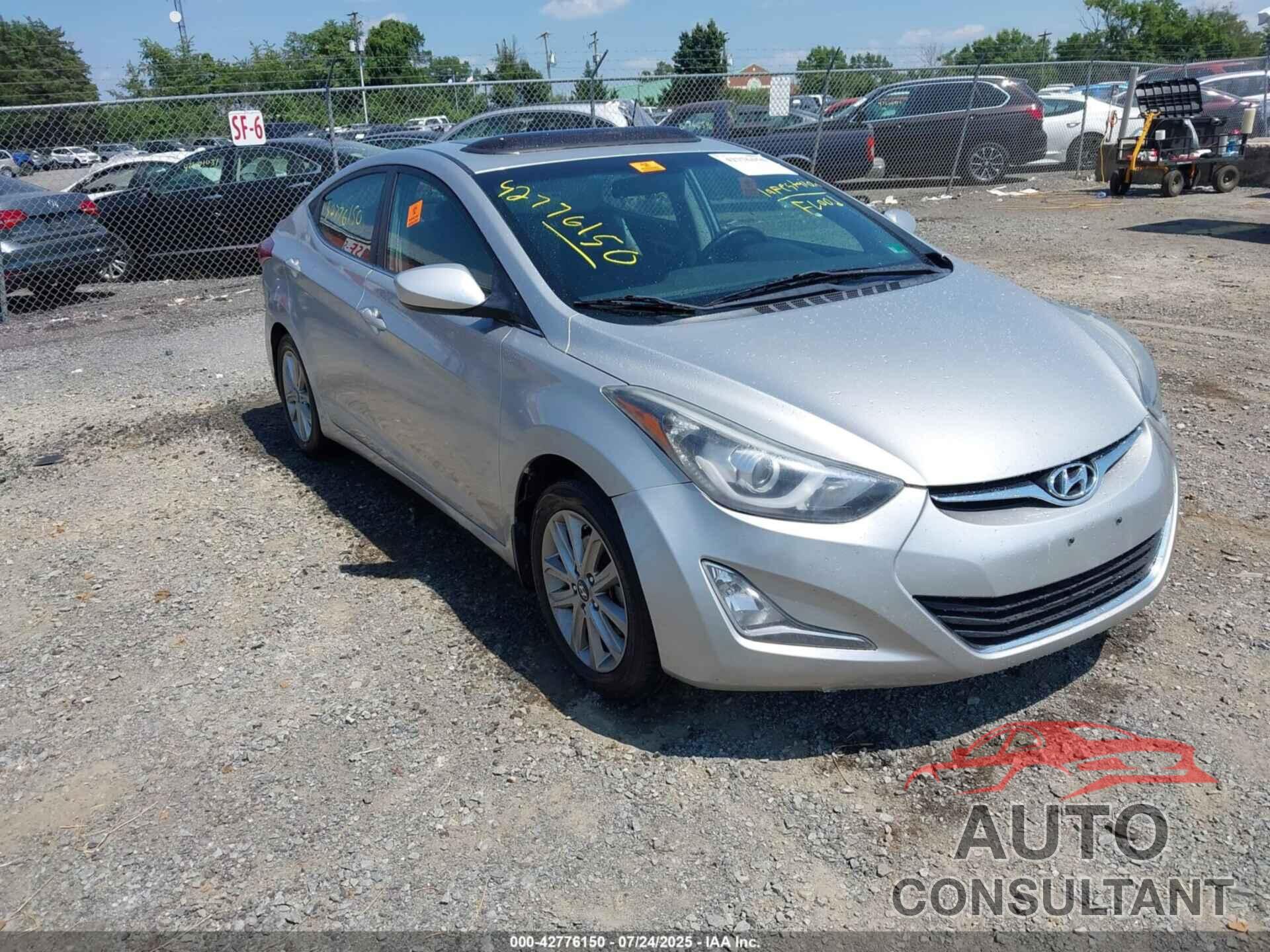 HYUNDAI ELANTRA 2015 - 5NPDH4AE7FH556989