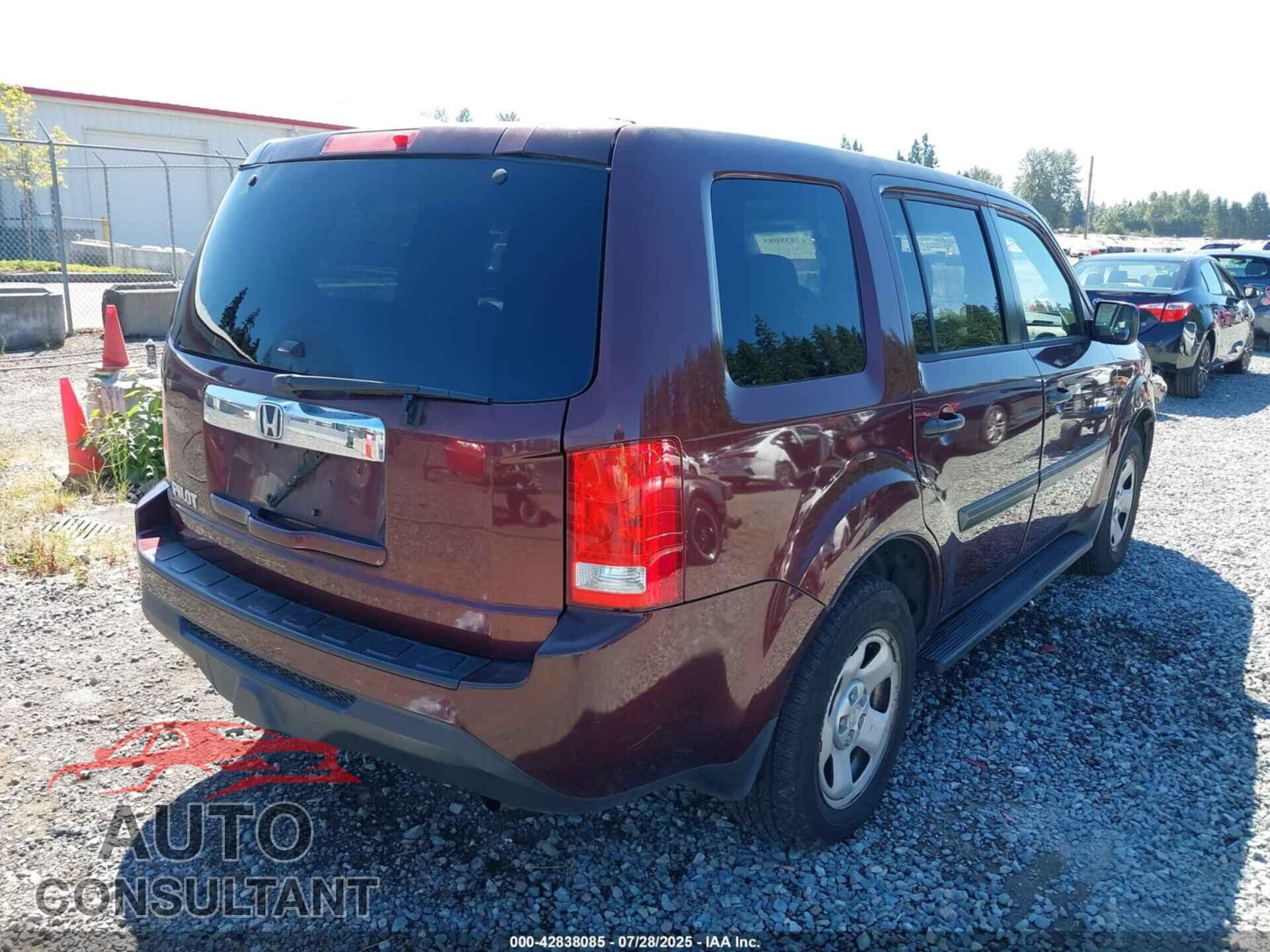 HONDA PILOT 2012 - 5FNYF3H21CB008705