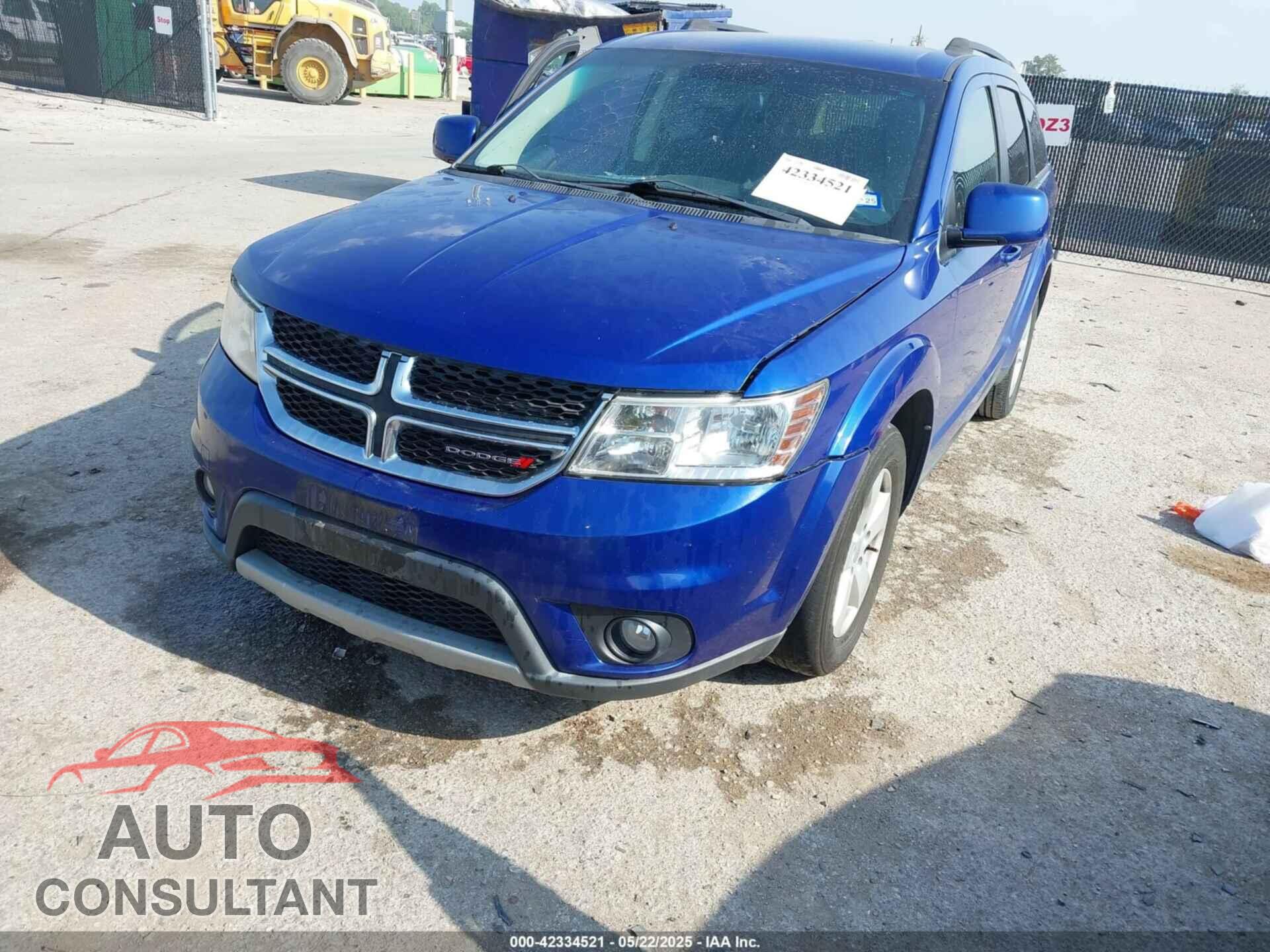 DODGE JOURNEY 2012 - 3C4PDCBG7CT361666