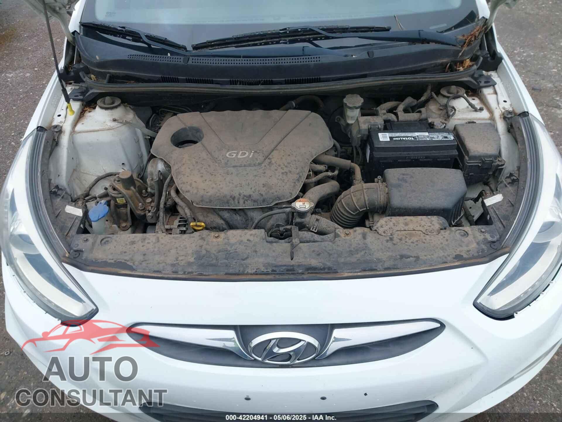 HYUNDAI ACCENT 2014 - KMHCU5AE3EU163889