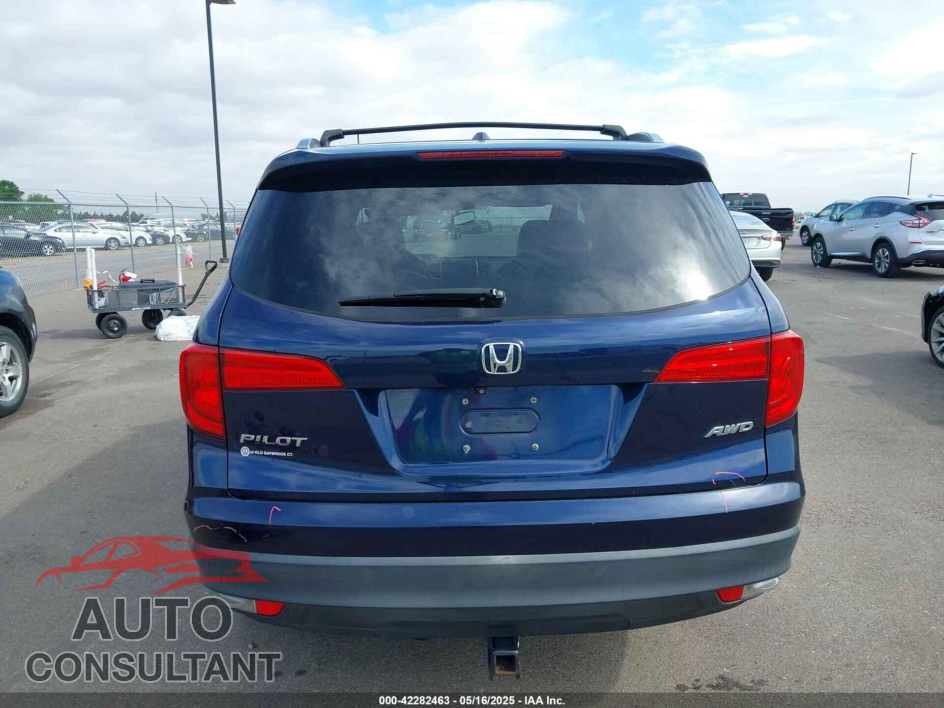 HONDA PILOT 2016 - 5FNYF6H74GB037487