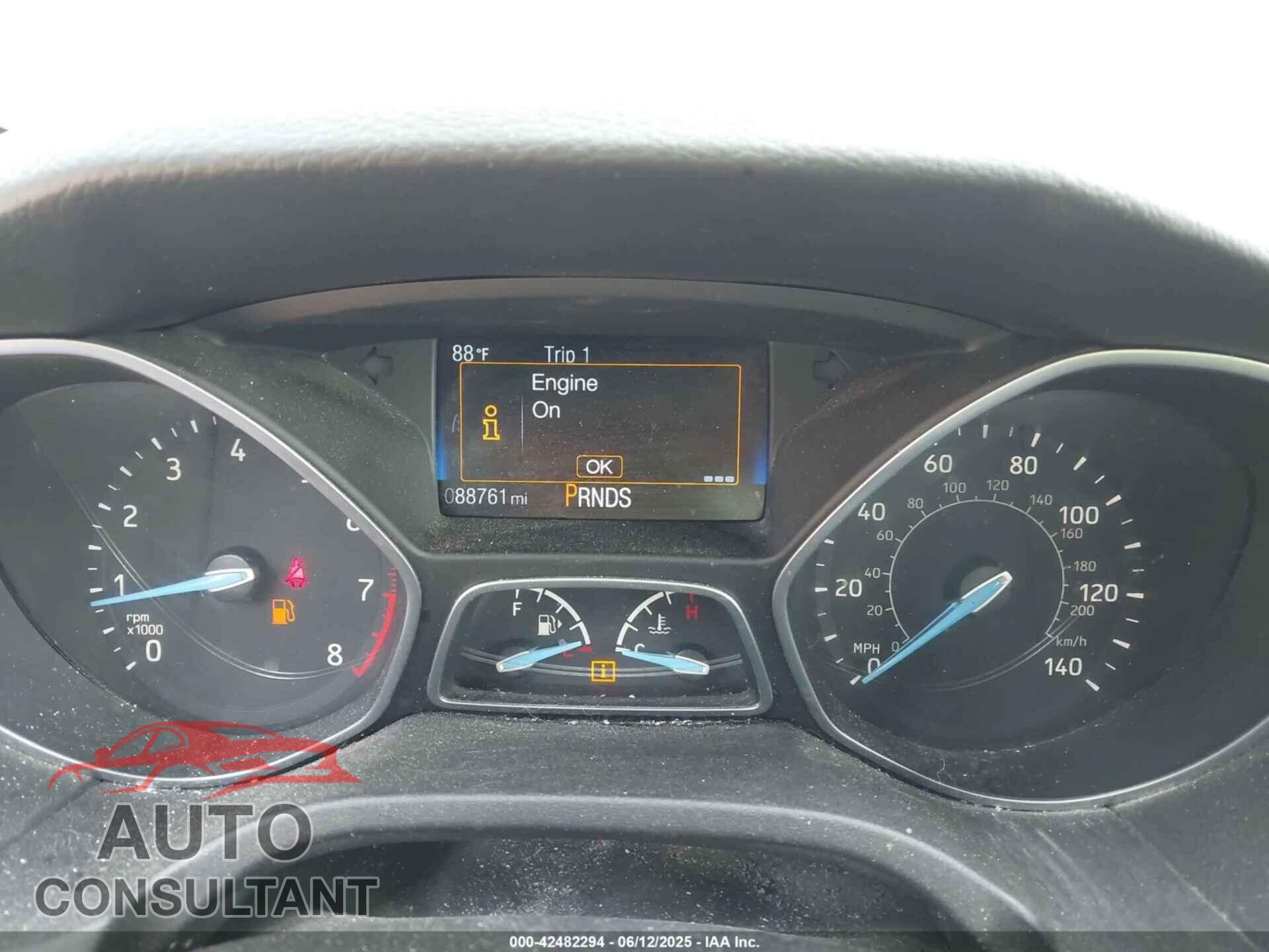 FORD FOCUS 2016 - 1FADP3F25GL237153