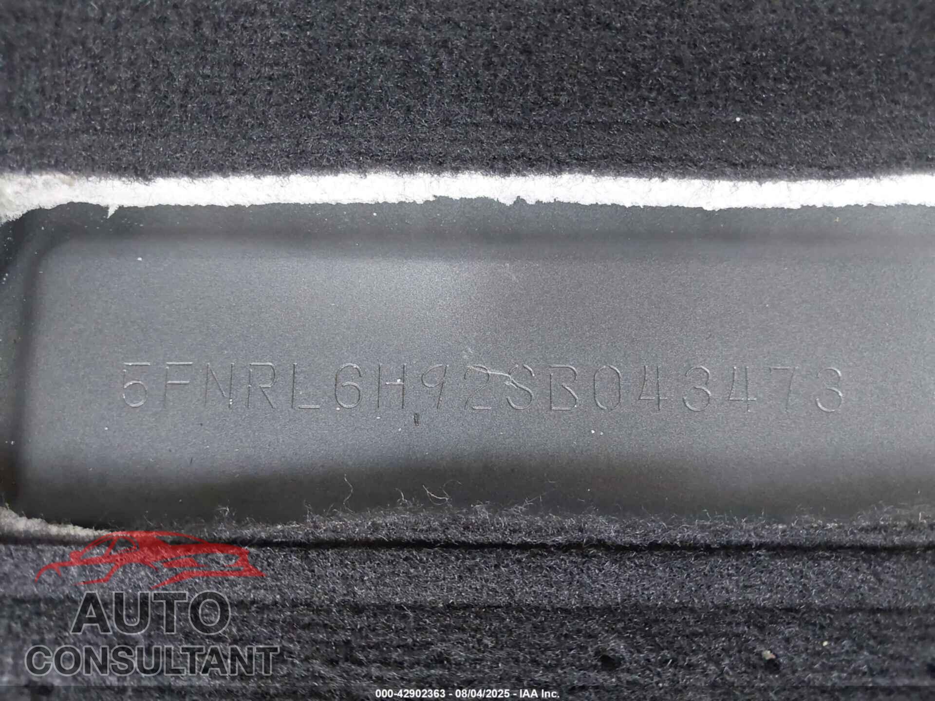 HONDA ODYSSEY 2025 - 5FNRL6H92SB043473