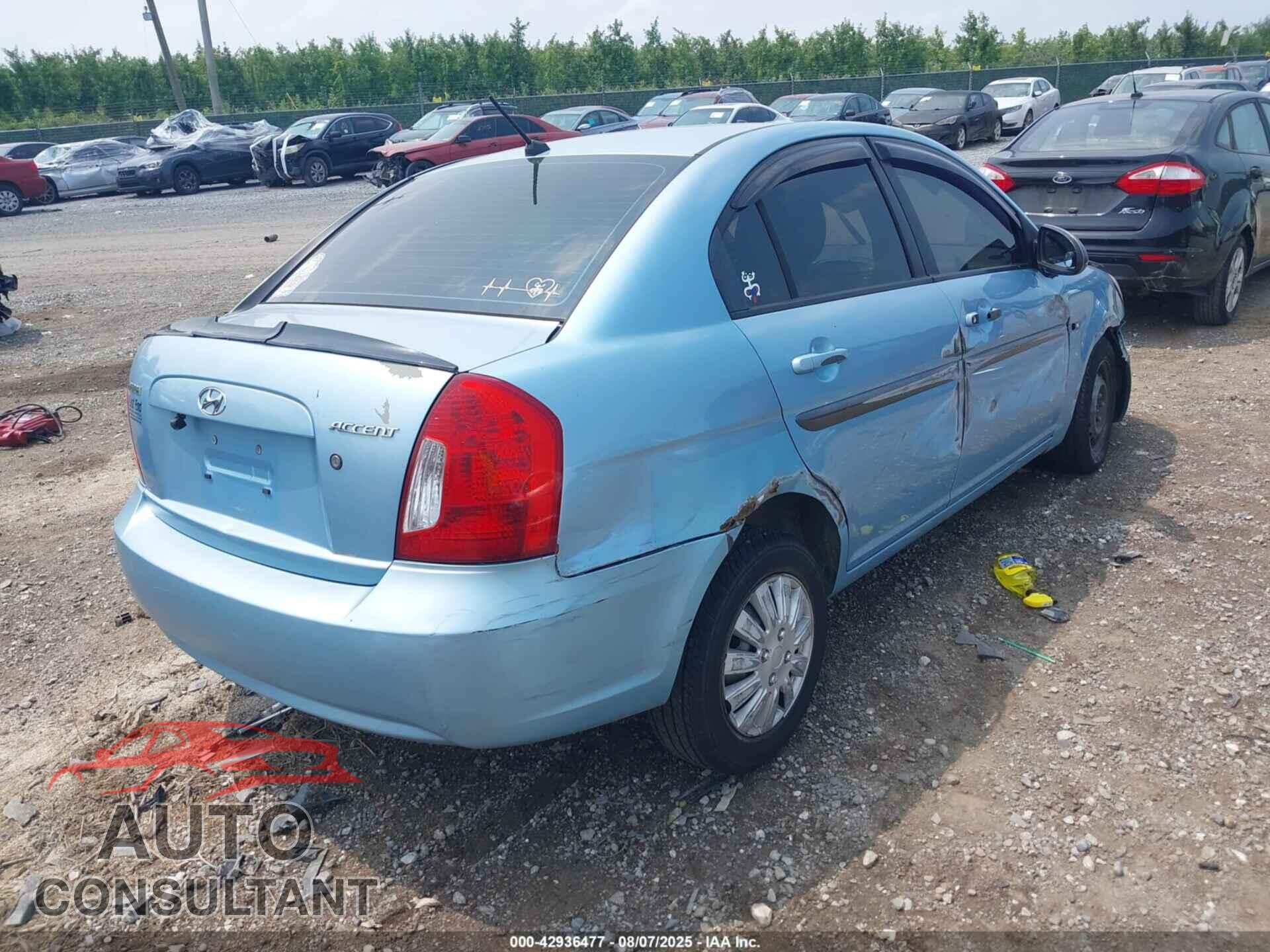 HYUNDAI ACCENT 2009 - KMHCN46C19U371015