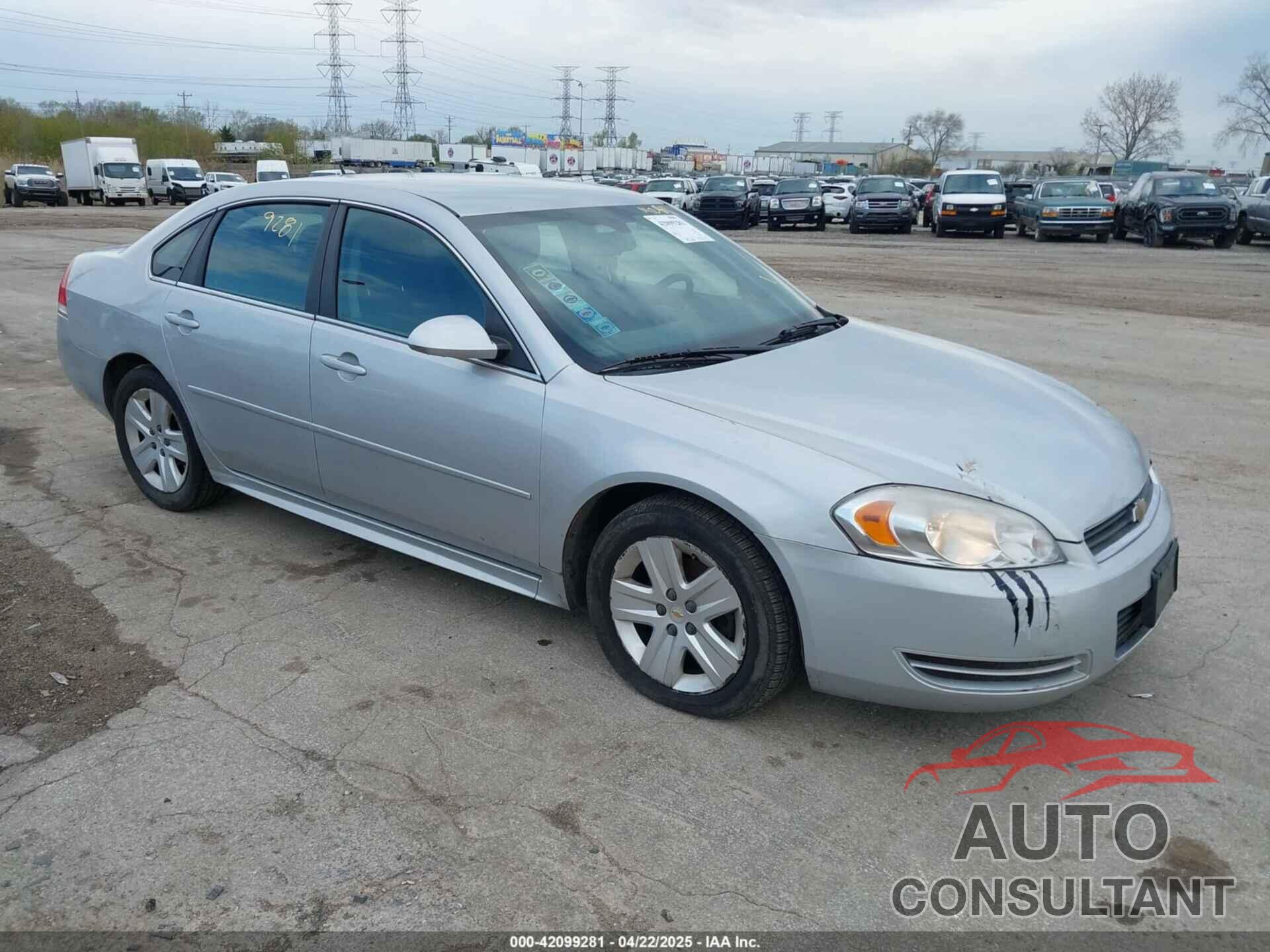 CHEVROLET IMPALA 2011 - 2G1WF5EK1B1199883