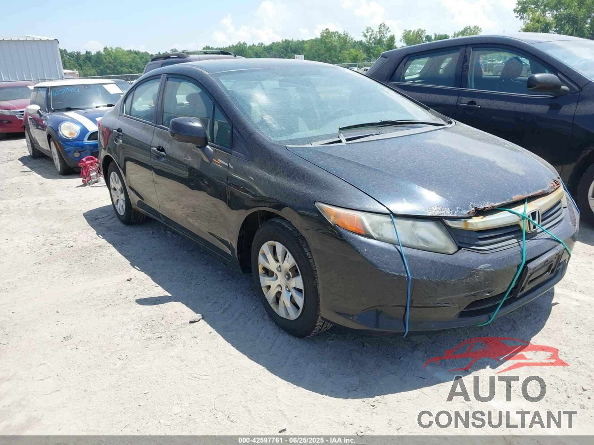 HONDA CIVIC 2012 - 19XFB2F58CE027901