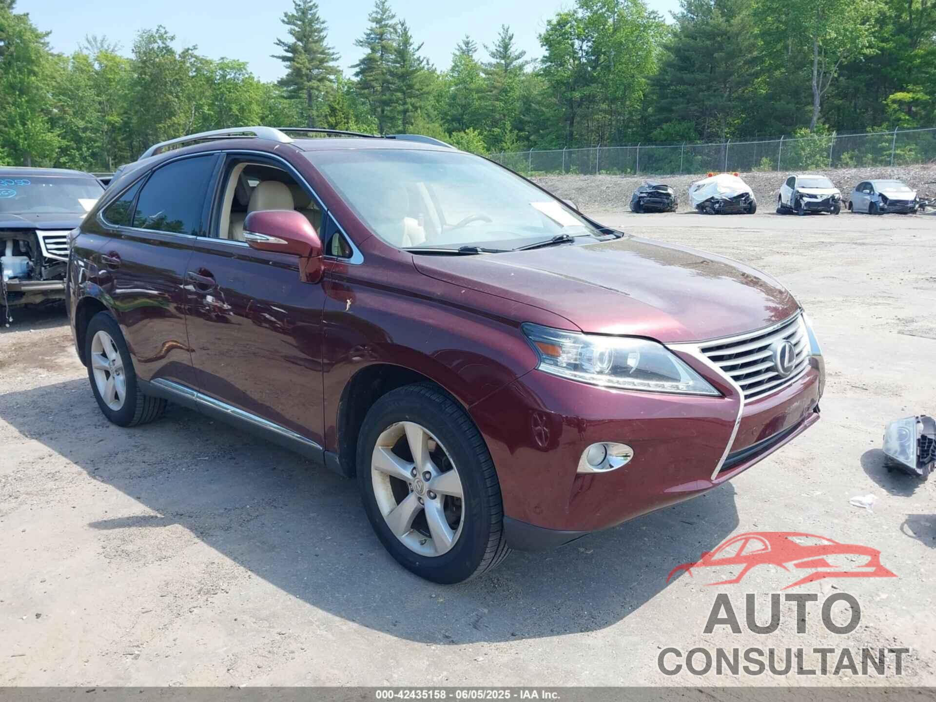 LEXUS RX 350 2013 - 2T2BK1BA8DC196095