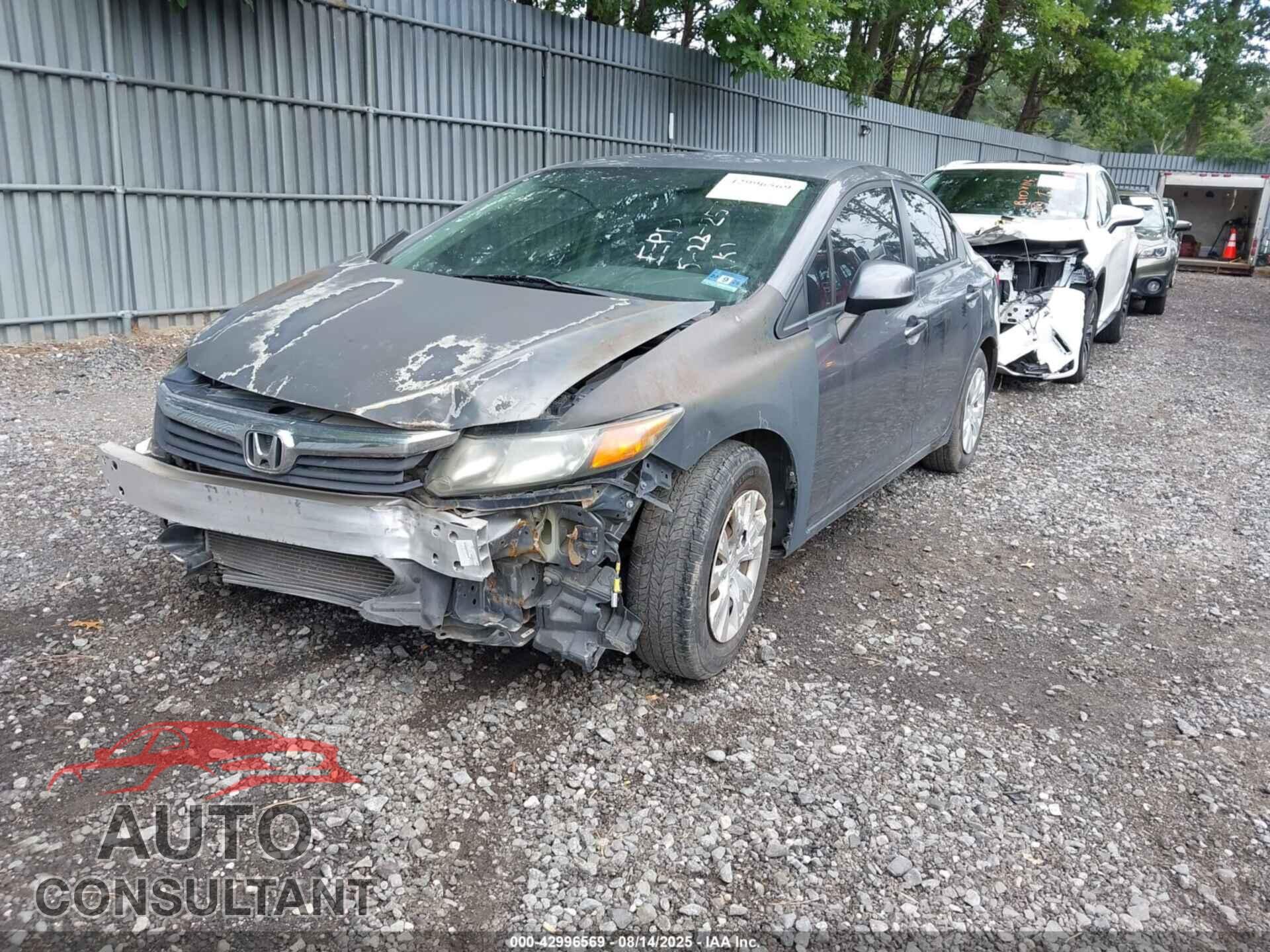 HONDA CIVIC 2012 - 2HGFB2F53CH608311