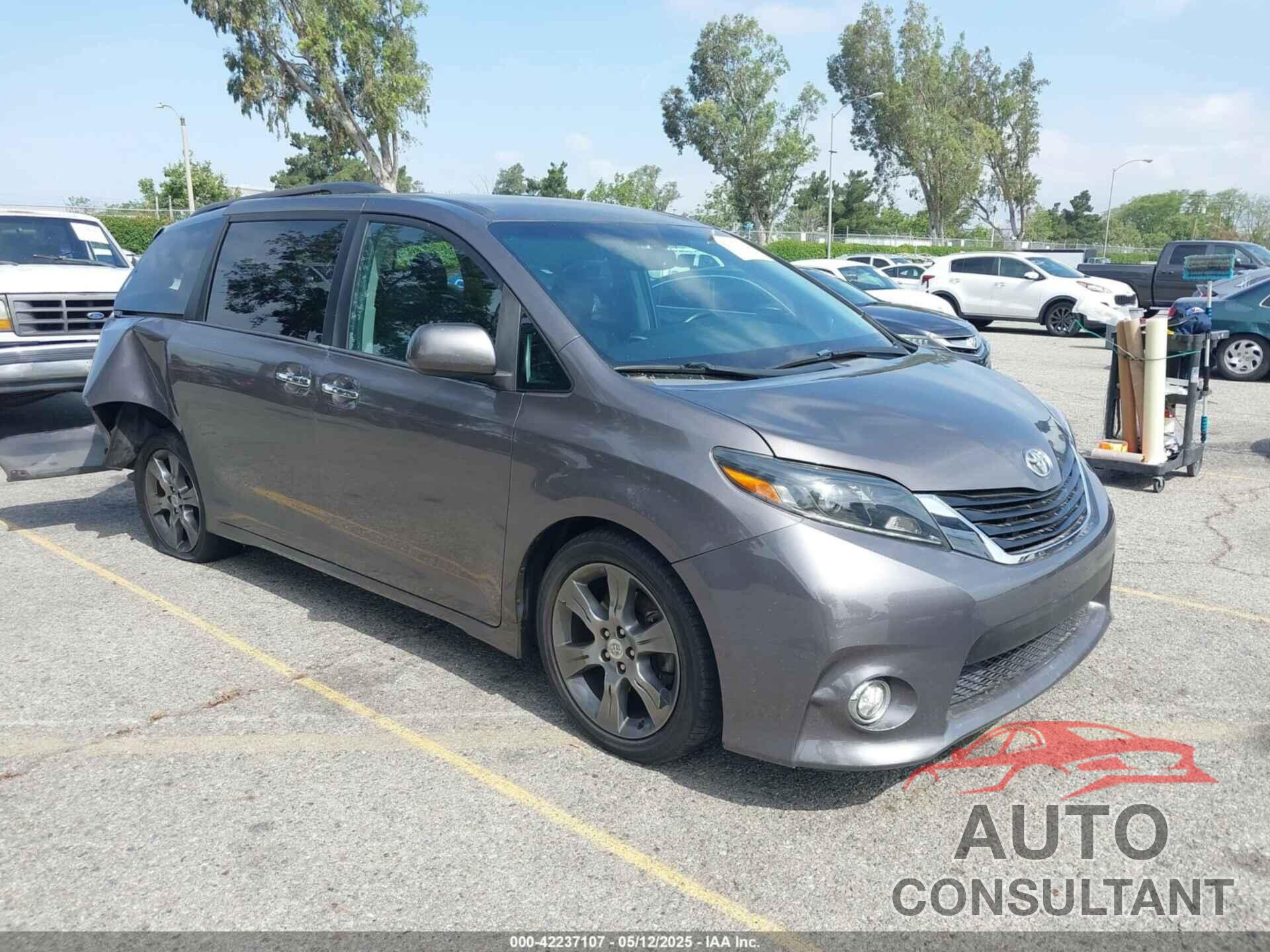 TOYOTA SIENNA 2015 - 5TDXK3DCXFS680767