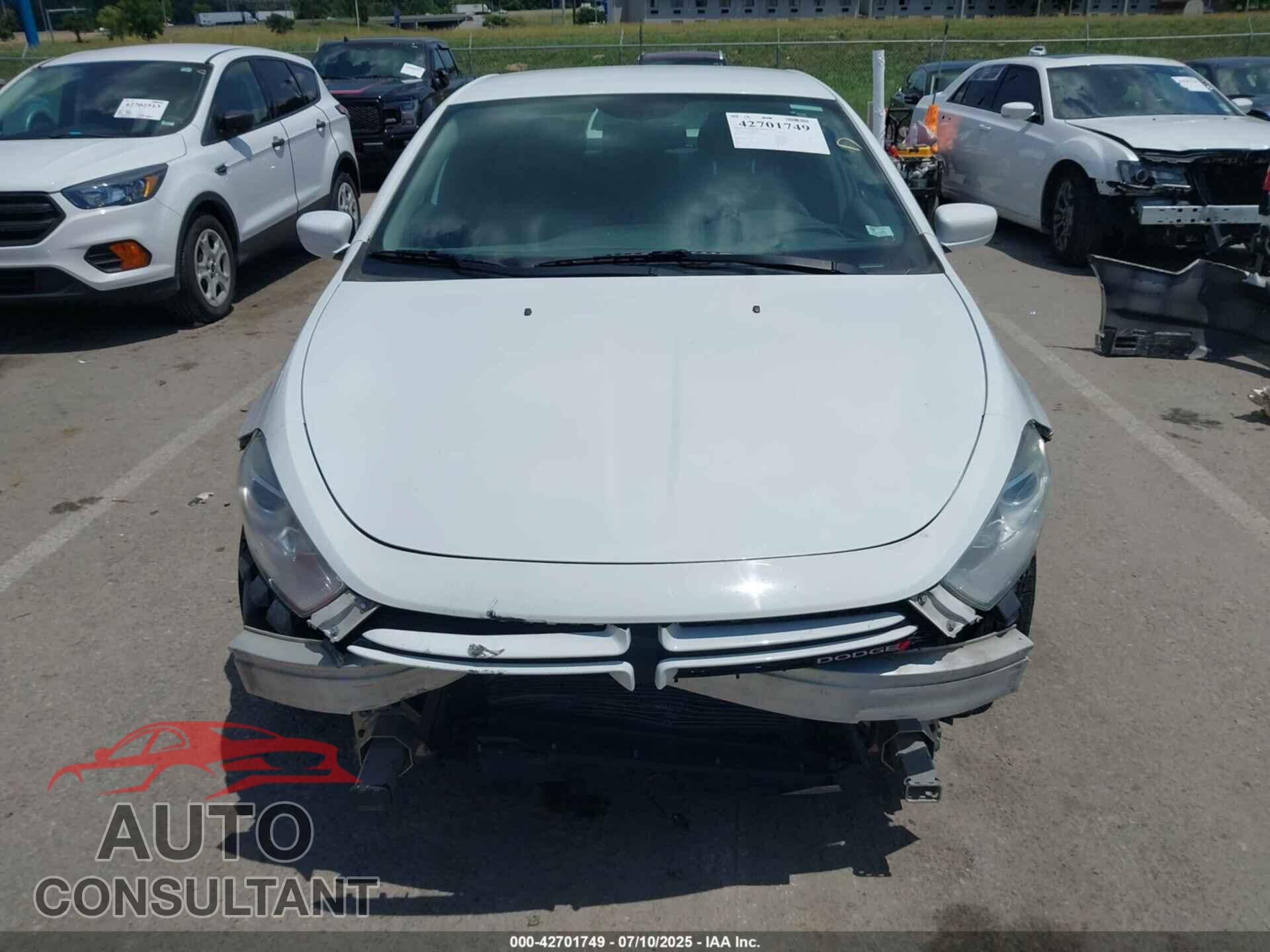 DODGE DART 2014 - 1C3CDFAA4ED833574
