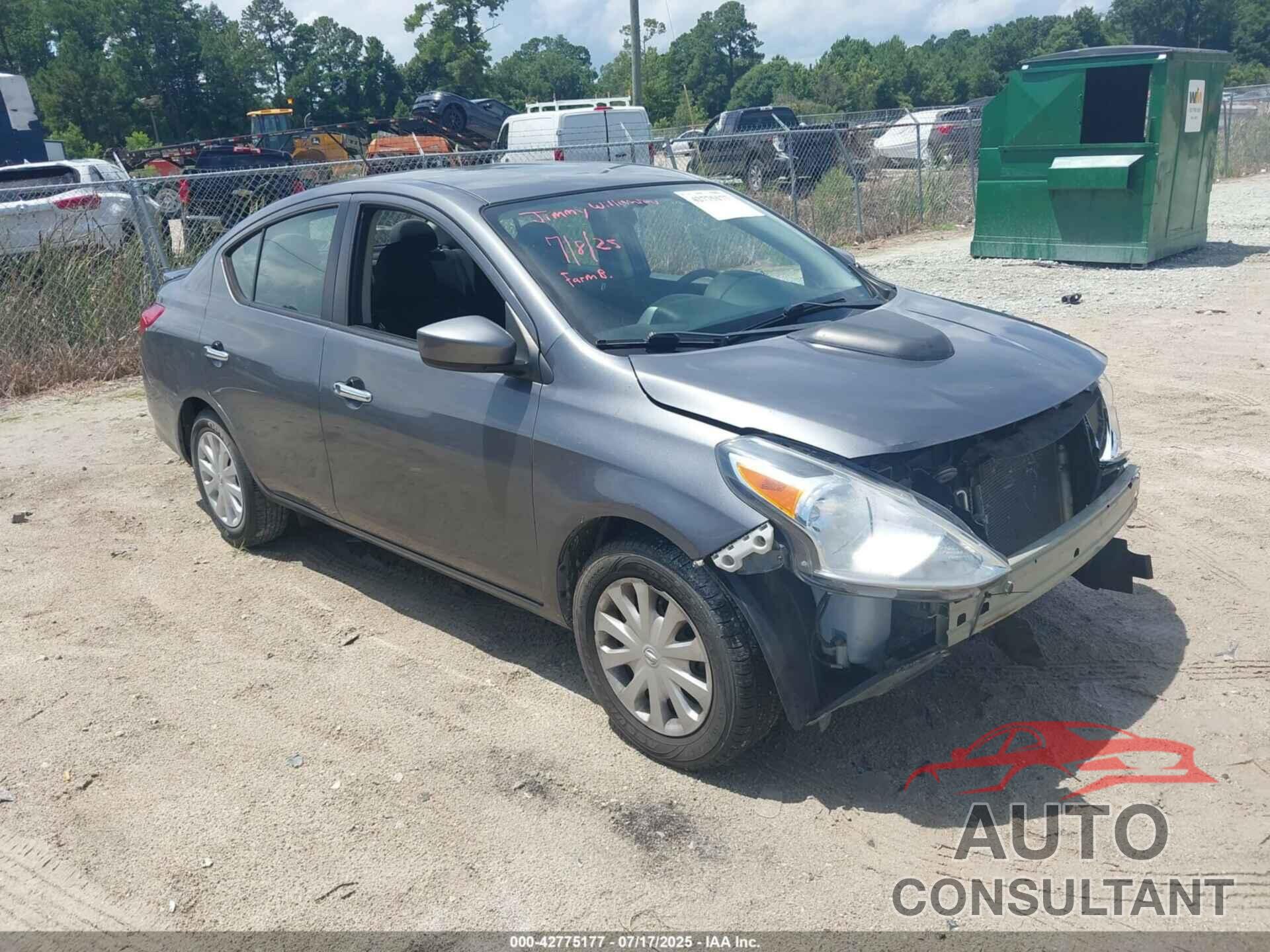 NISSAN VERSA 2018 - 3N1CN7APXJL812481