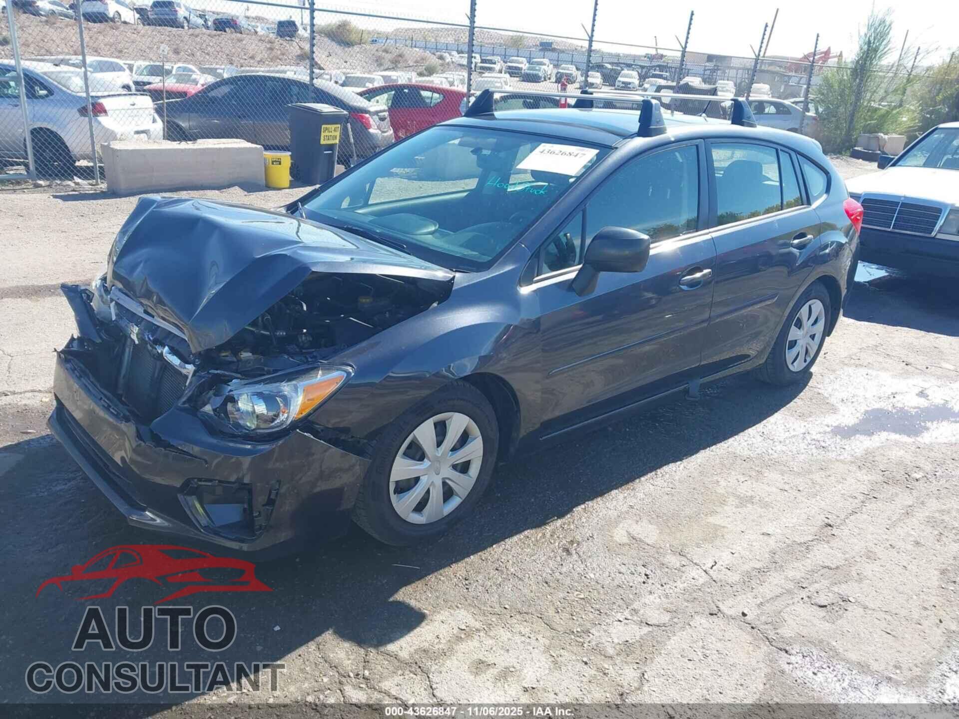 SUBARU IMPREZA 2012 - JF1GPAA68CH240444