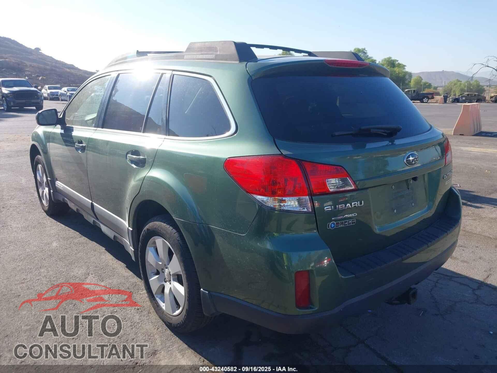 SUBARU OUTBACK 2011 - 4S4BRBCC3B3429209