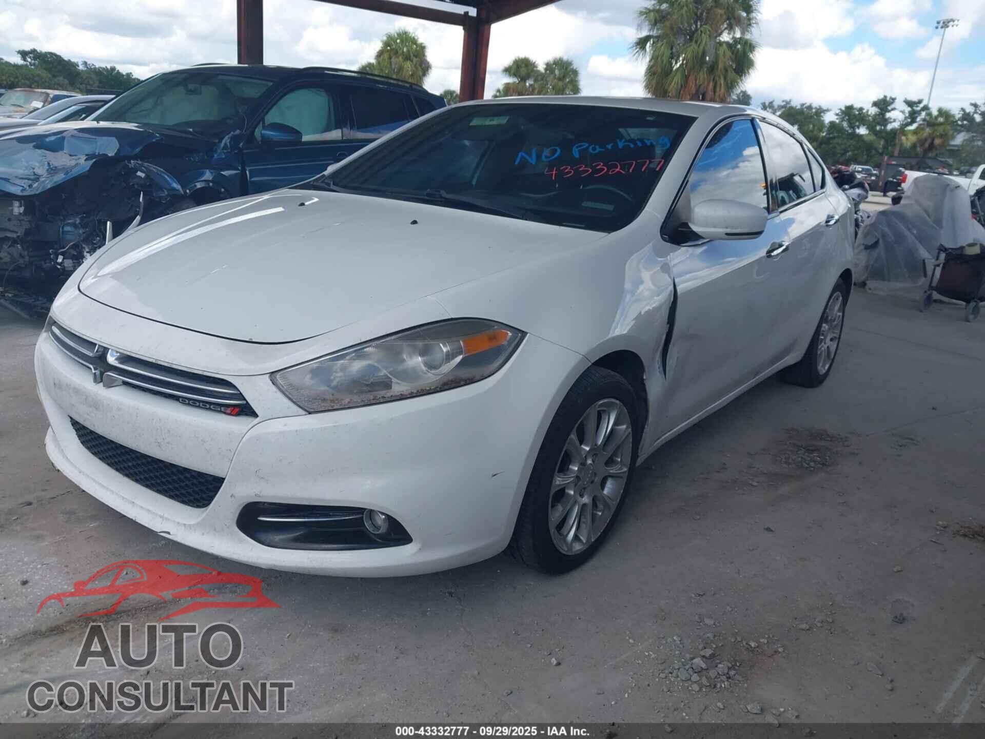 DODGE DART 2013 - 1C3CDFCH3DD299654