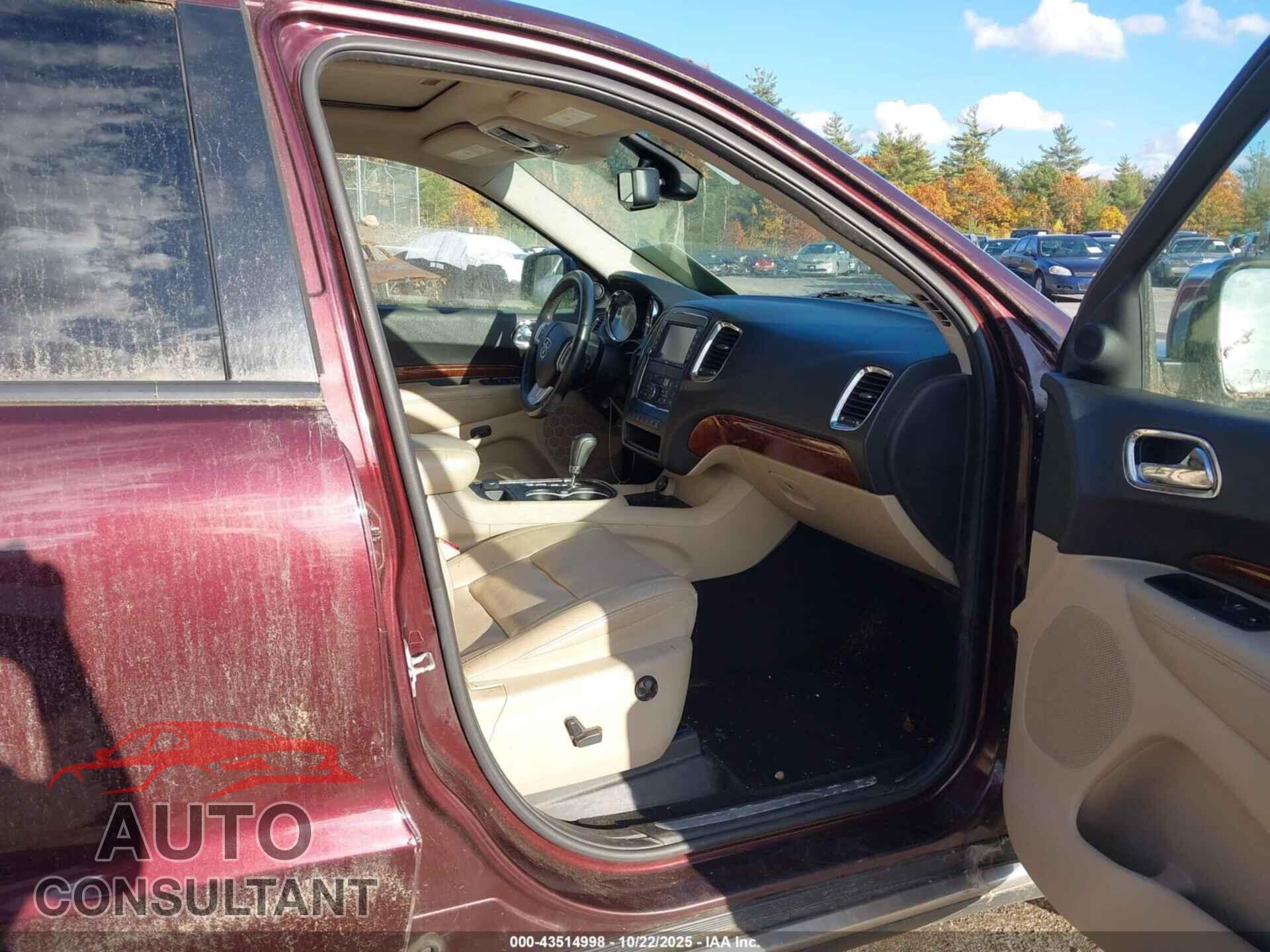 DODGE DURANGO 2012 - 1C4SDJET0CC331072