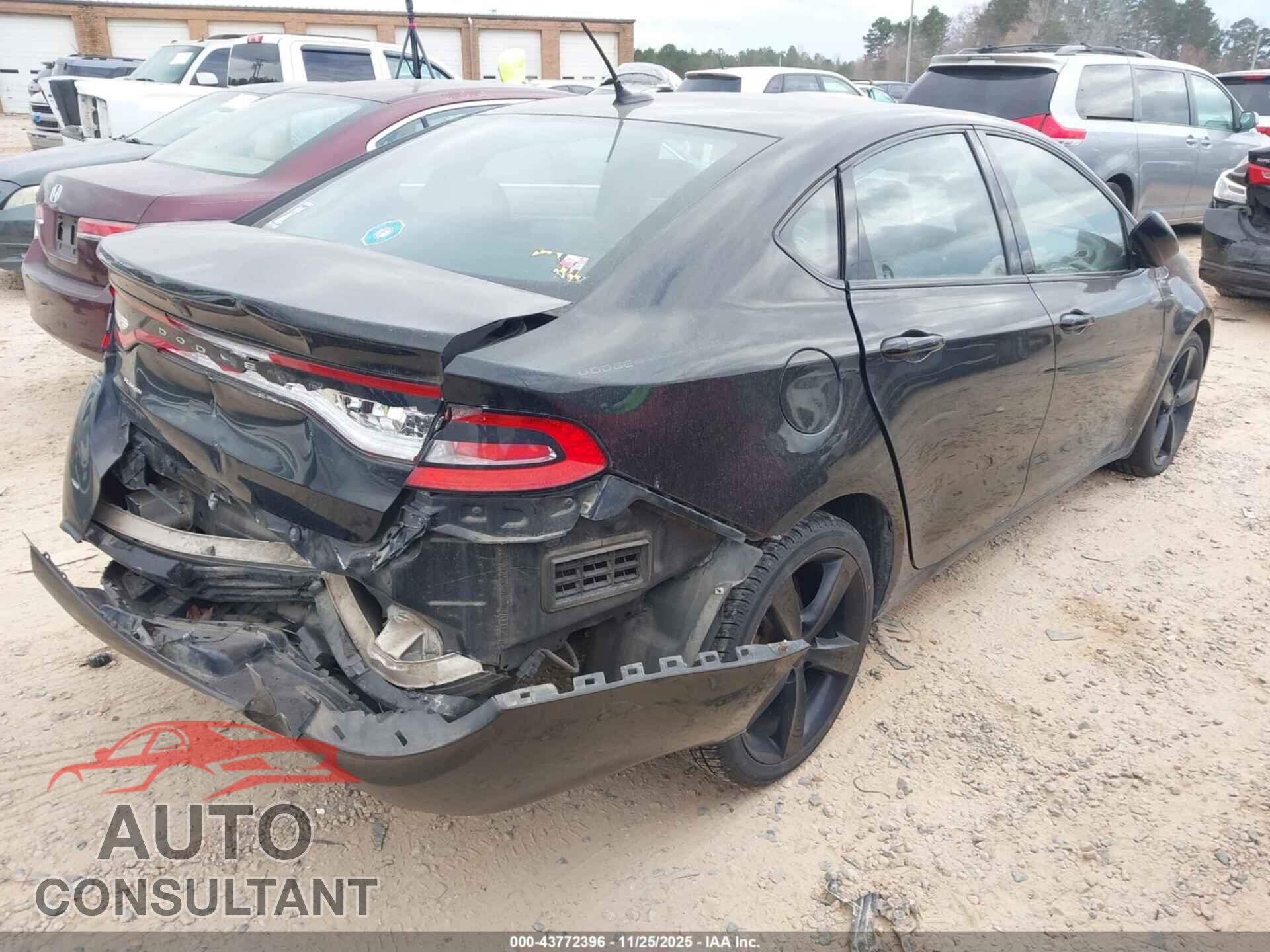 DODGE DART 2015 - 1C3CDFBBXFD165708
