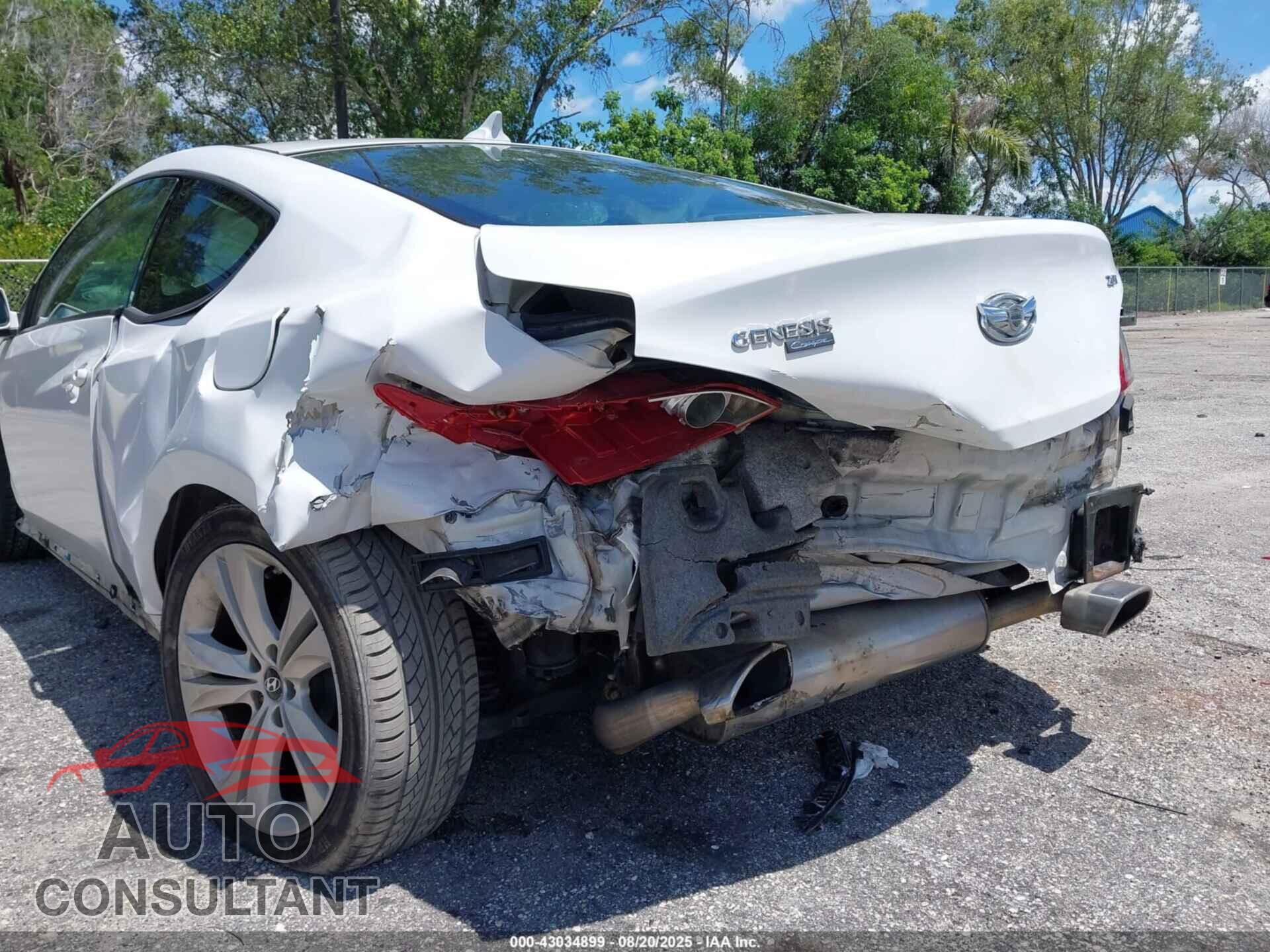 HYUNDAI GENESIS 2012 - KMHHT6KD0CU077036
