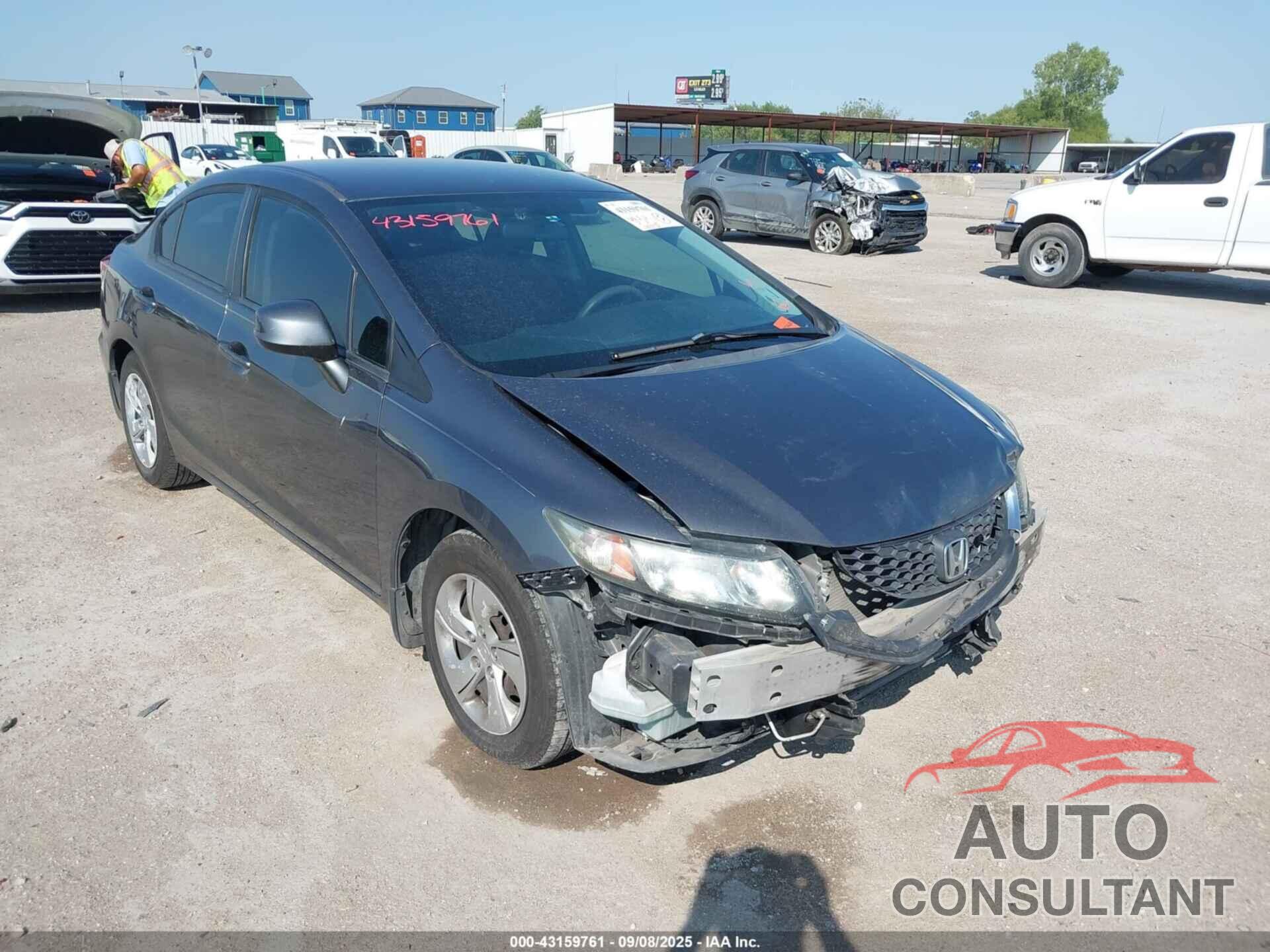 HONDA CIVIC 2013 - 2HGFB2F5XDH594697