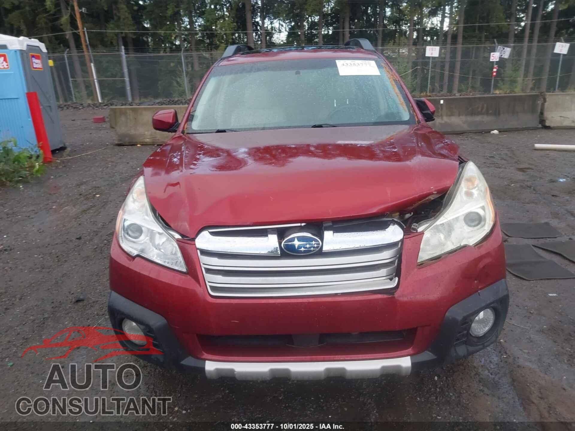 SUBARU OUTBACK 2014 - 4S4BRBLC8E3313198