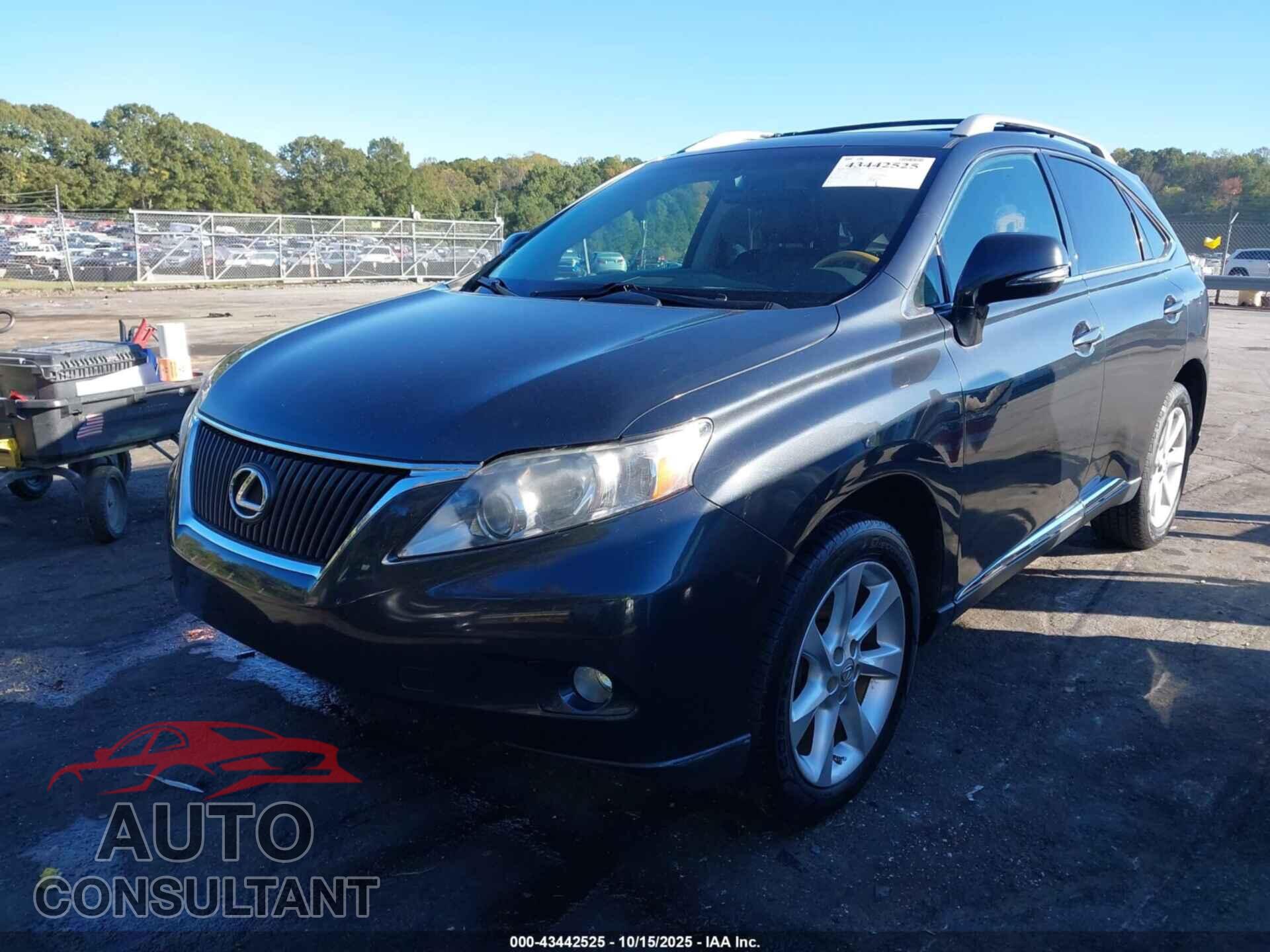 LEXUS RX 350 2010 - 2T2BK1BA8AC061663